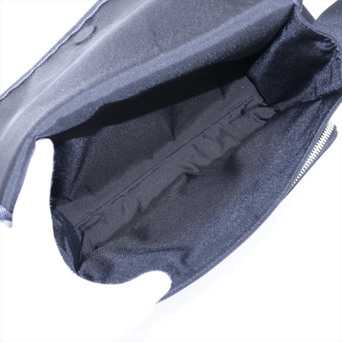 Small Trekking Messenger Nylon Shoulder Bag, Black — view 6