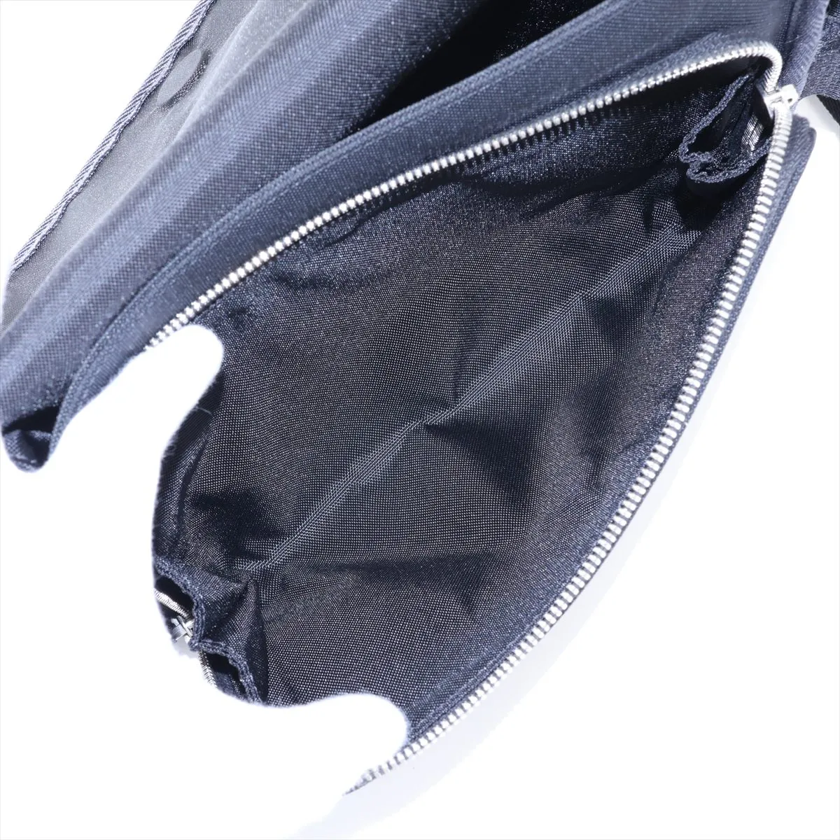 Small Trekking Messenger Nylon Shoulder Bag, Black — view 7