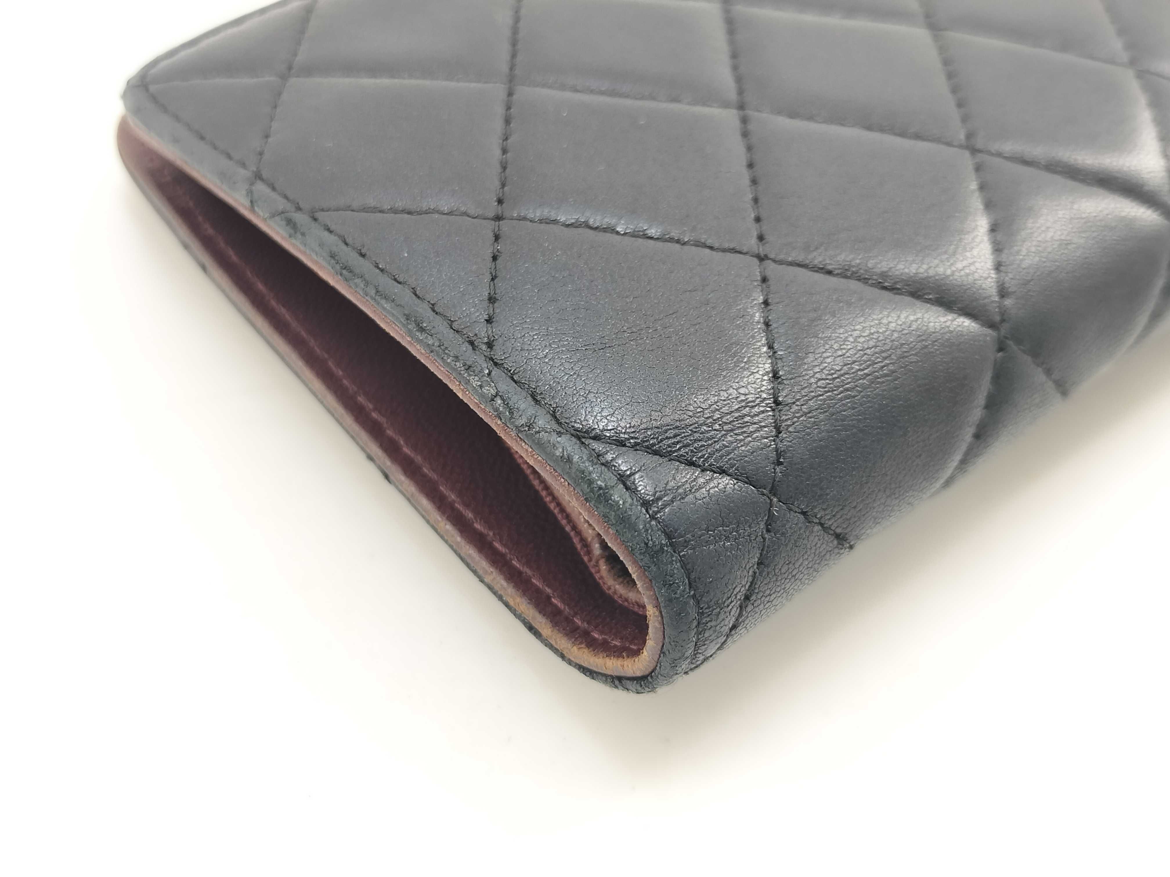 Lambskin Matelassé Long Wallet — view 6