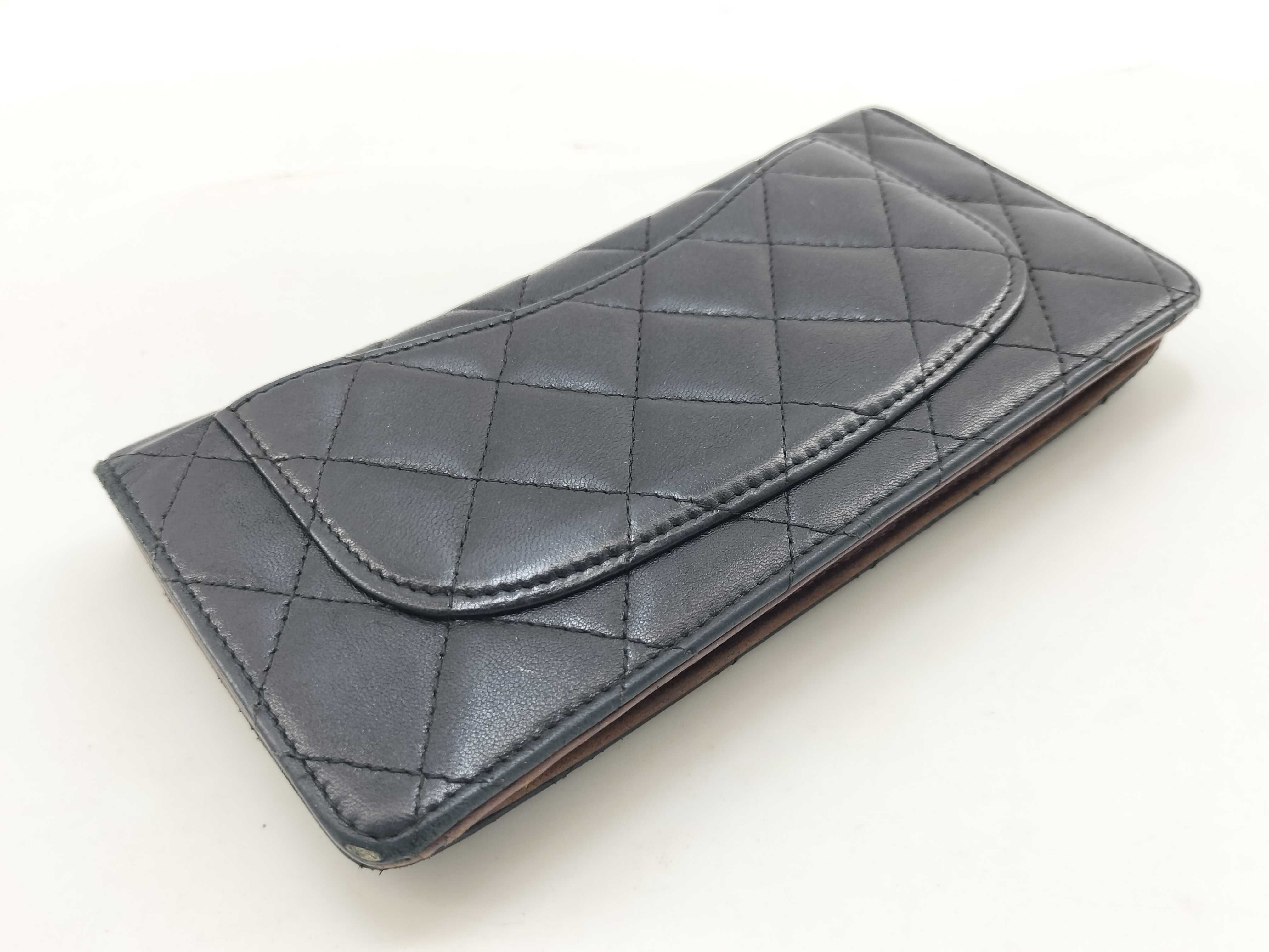 Lambskin Matelassé Long Wallet — view 7