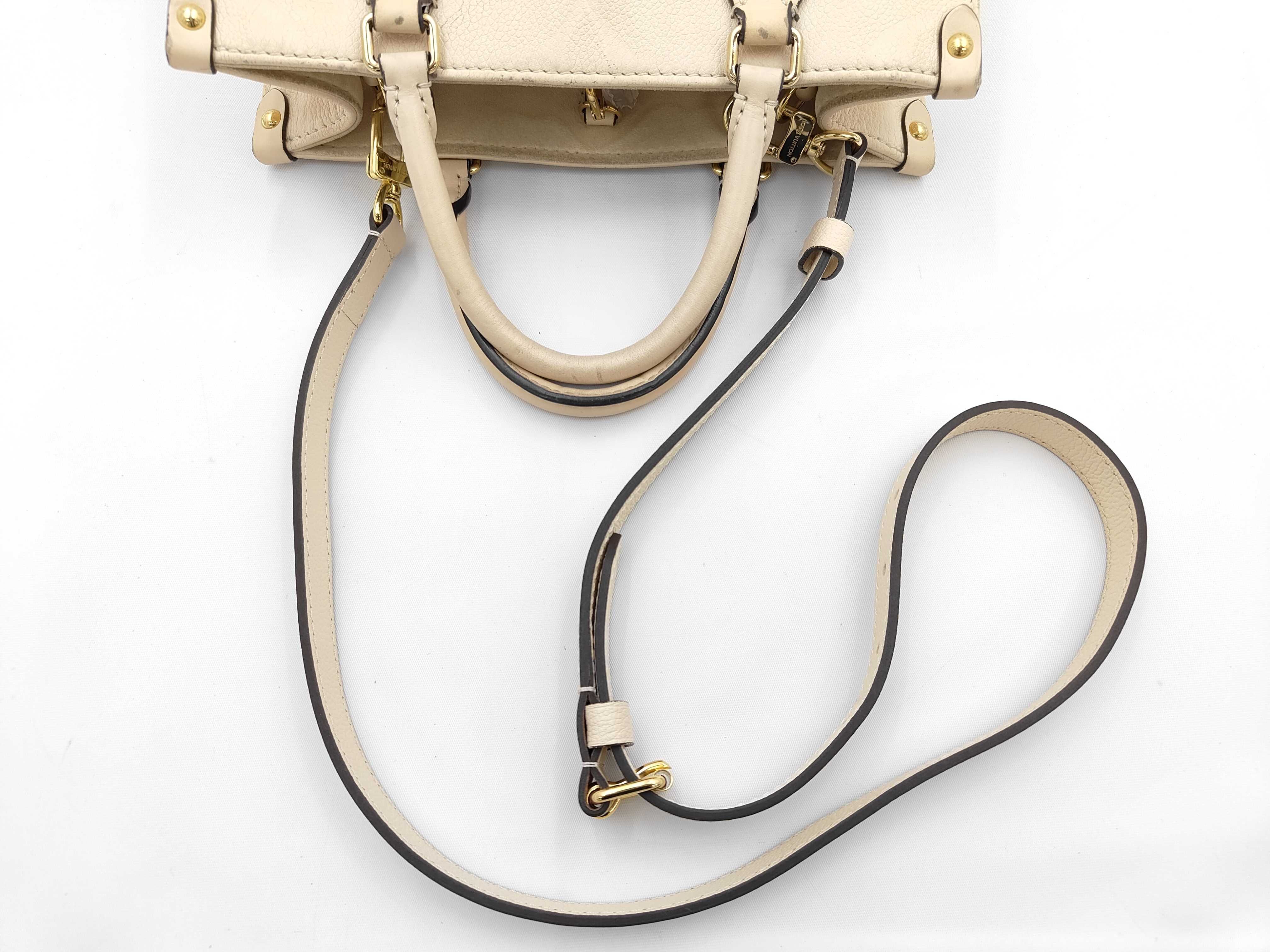 Monogram Empreinte OnTheGo PM M46569 Beige Handbag (RFID detected) — view 3