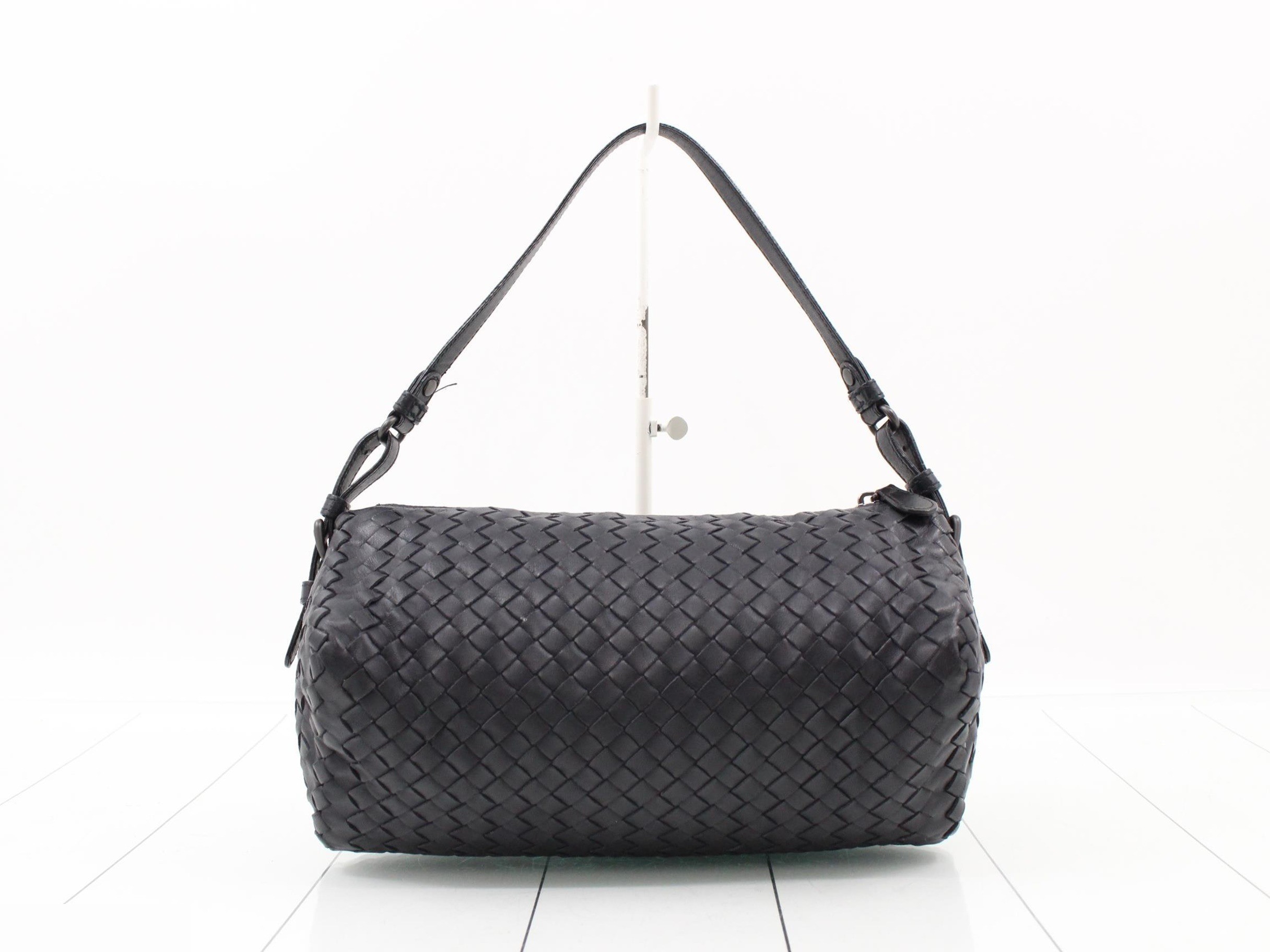 Intrecciato (bag) - One-shoulder bag, navy — view 2