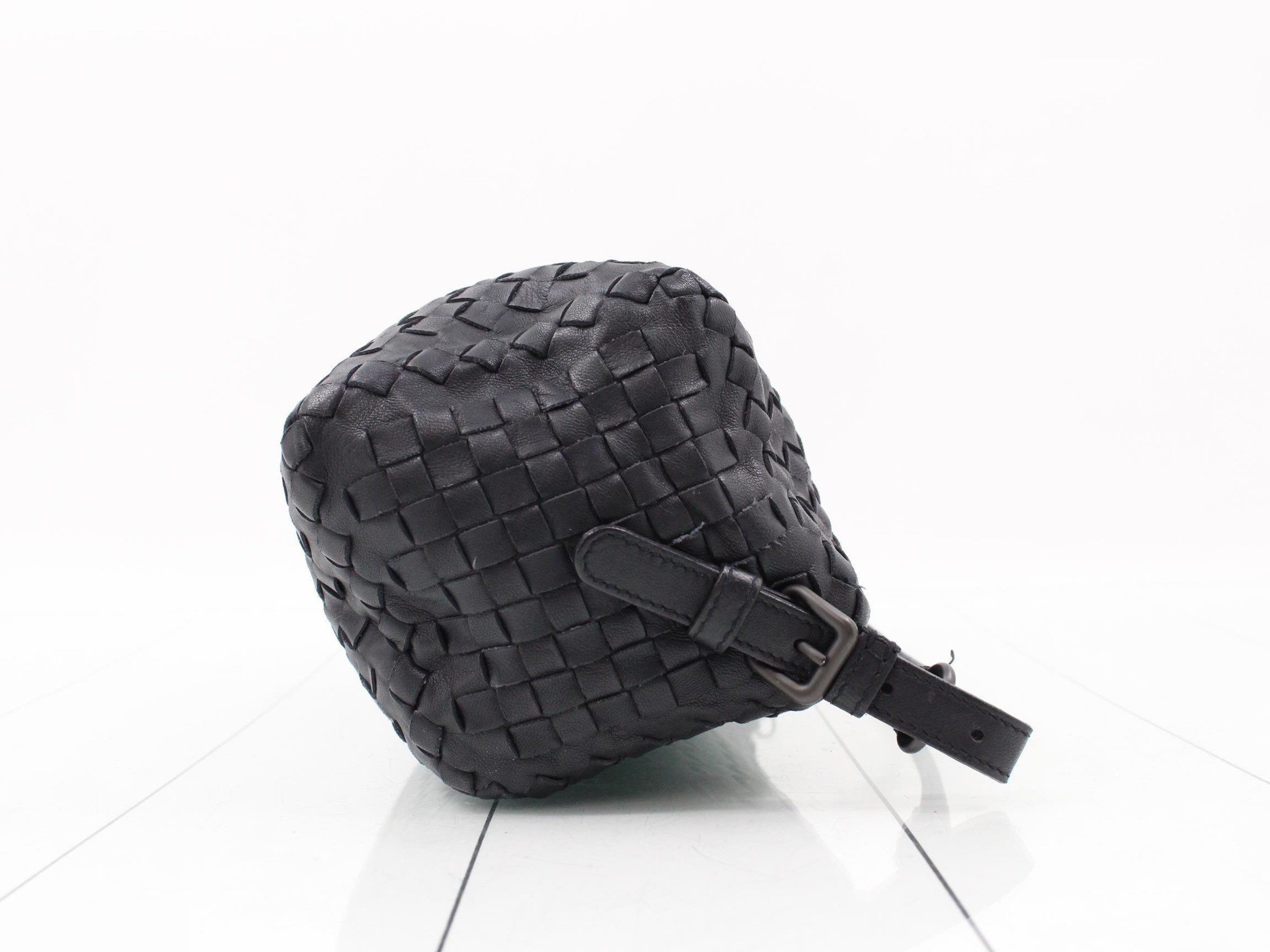 Intrecciato (bag) - One-shoulder bag, navy — view 3