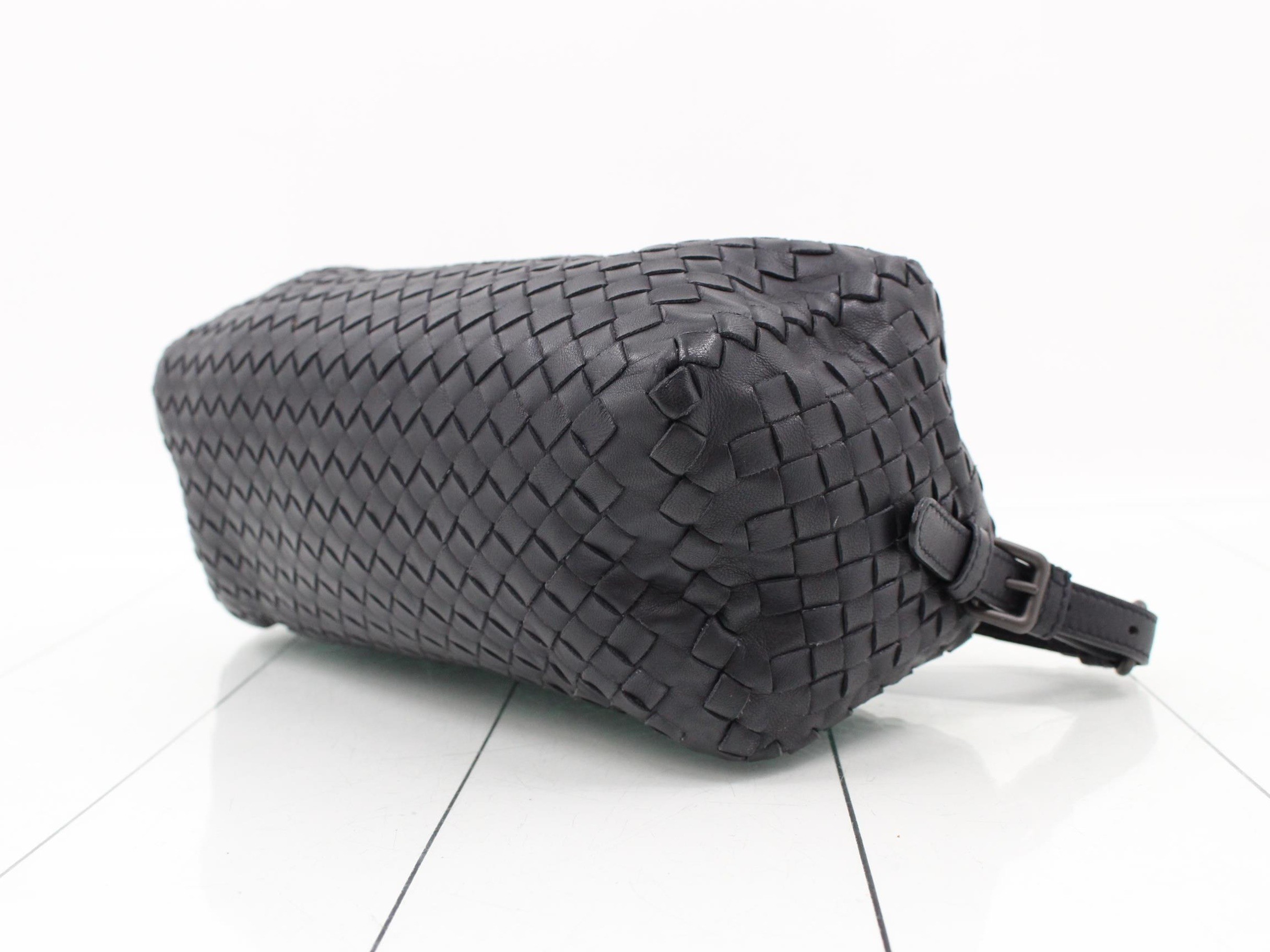 Intrecciato (bag) - One-shoulder bag, navy — view 6