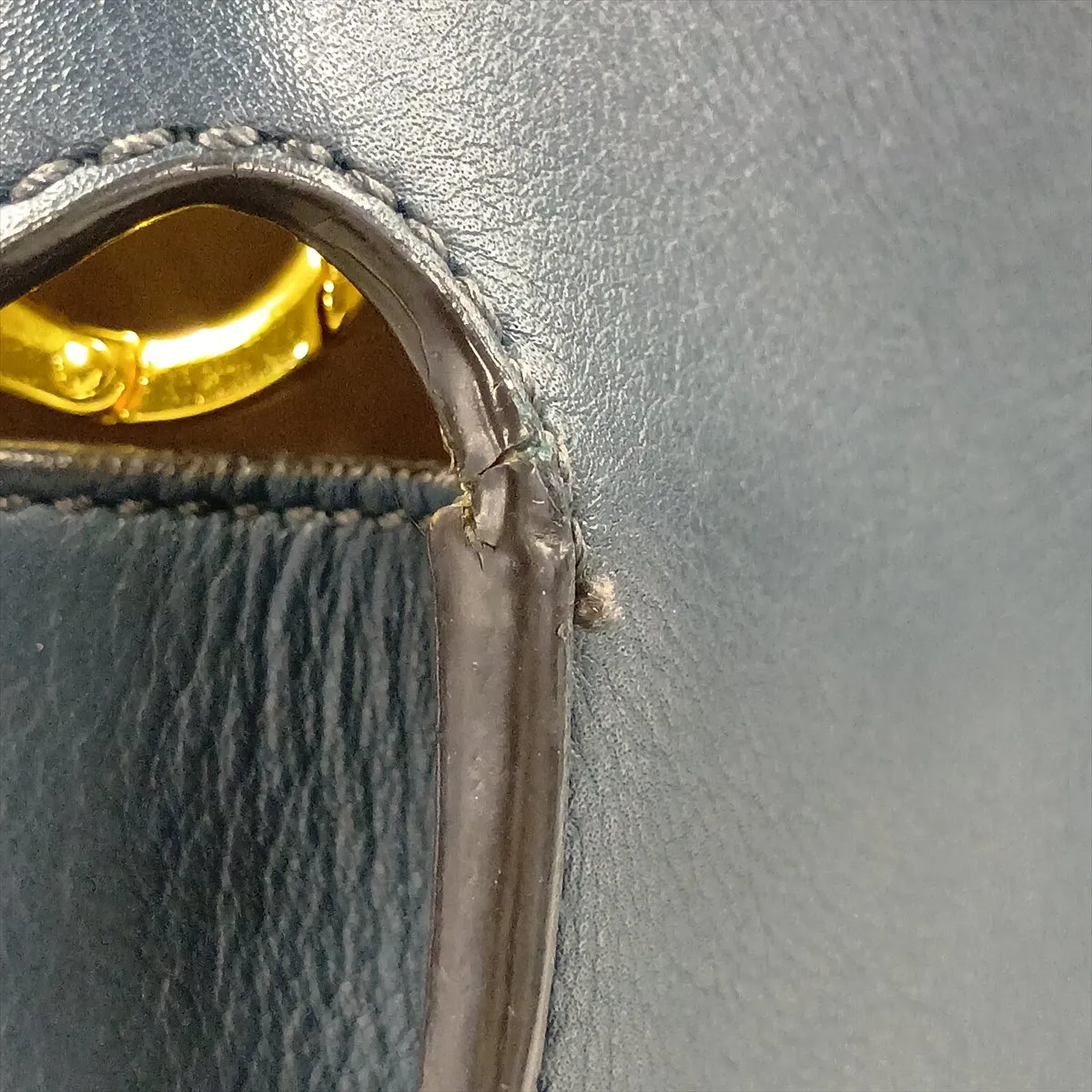 Peekaboo Essentially Leather 2-Way Handbag, Blue, 8BN302 — view 12