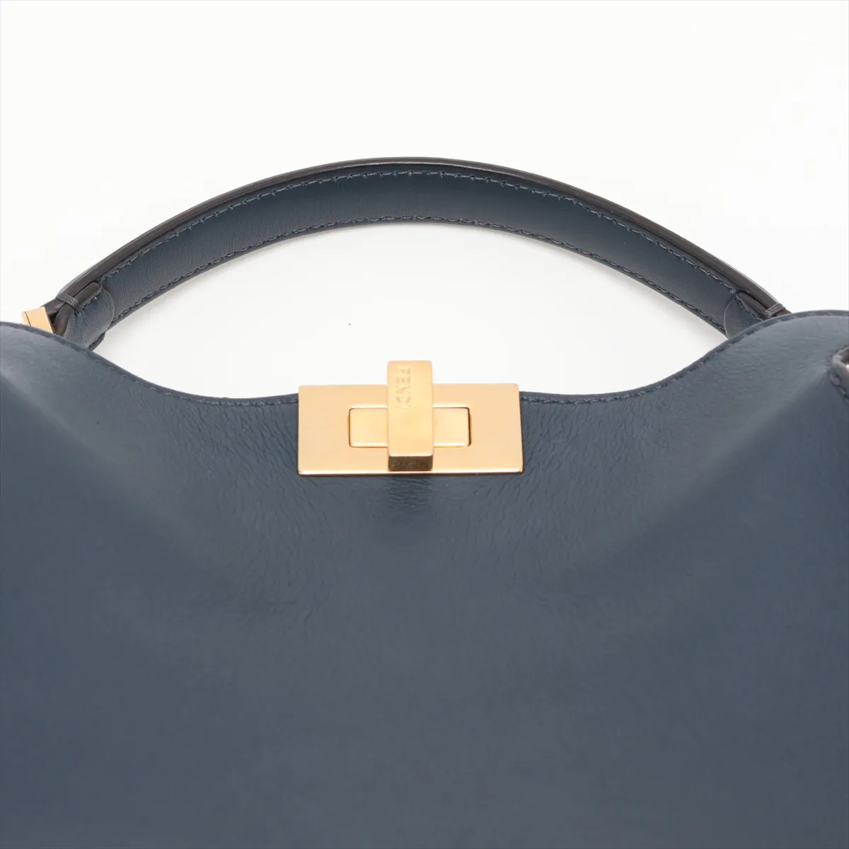 Peekaboo Essentially Leather 2-Way Handbag, Blue, 8BN302 — view 6