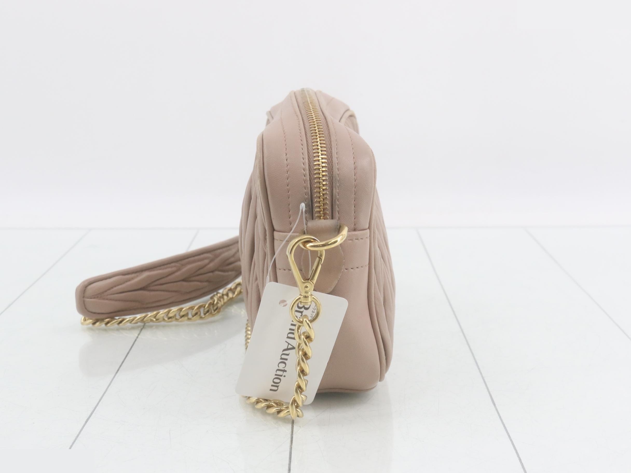 Matelassé Chain Shoulder Bag — view 3