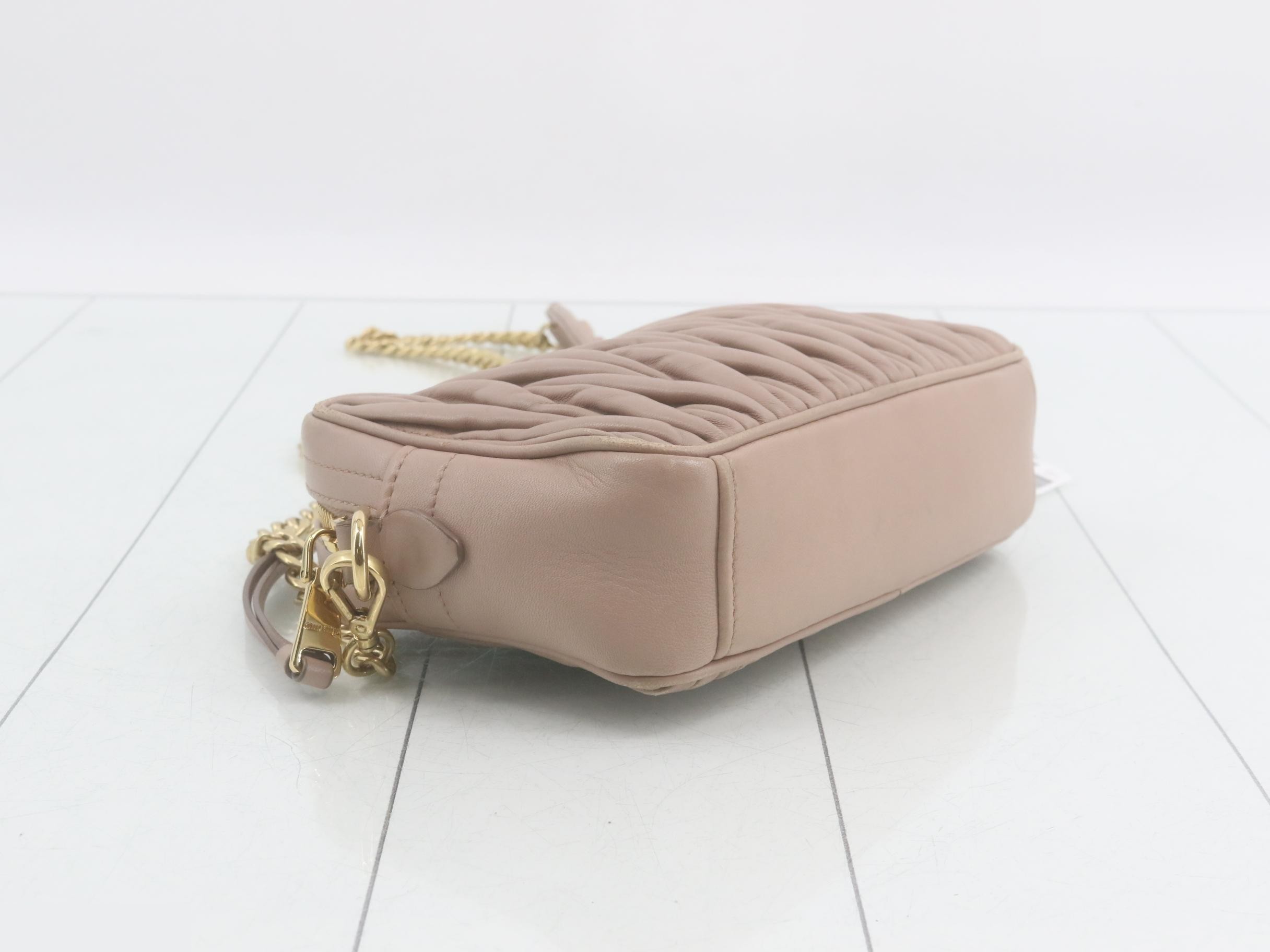 Matelassé Chain Shoulder Bag — view 5