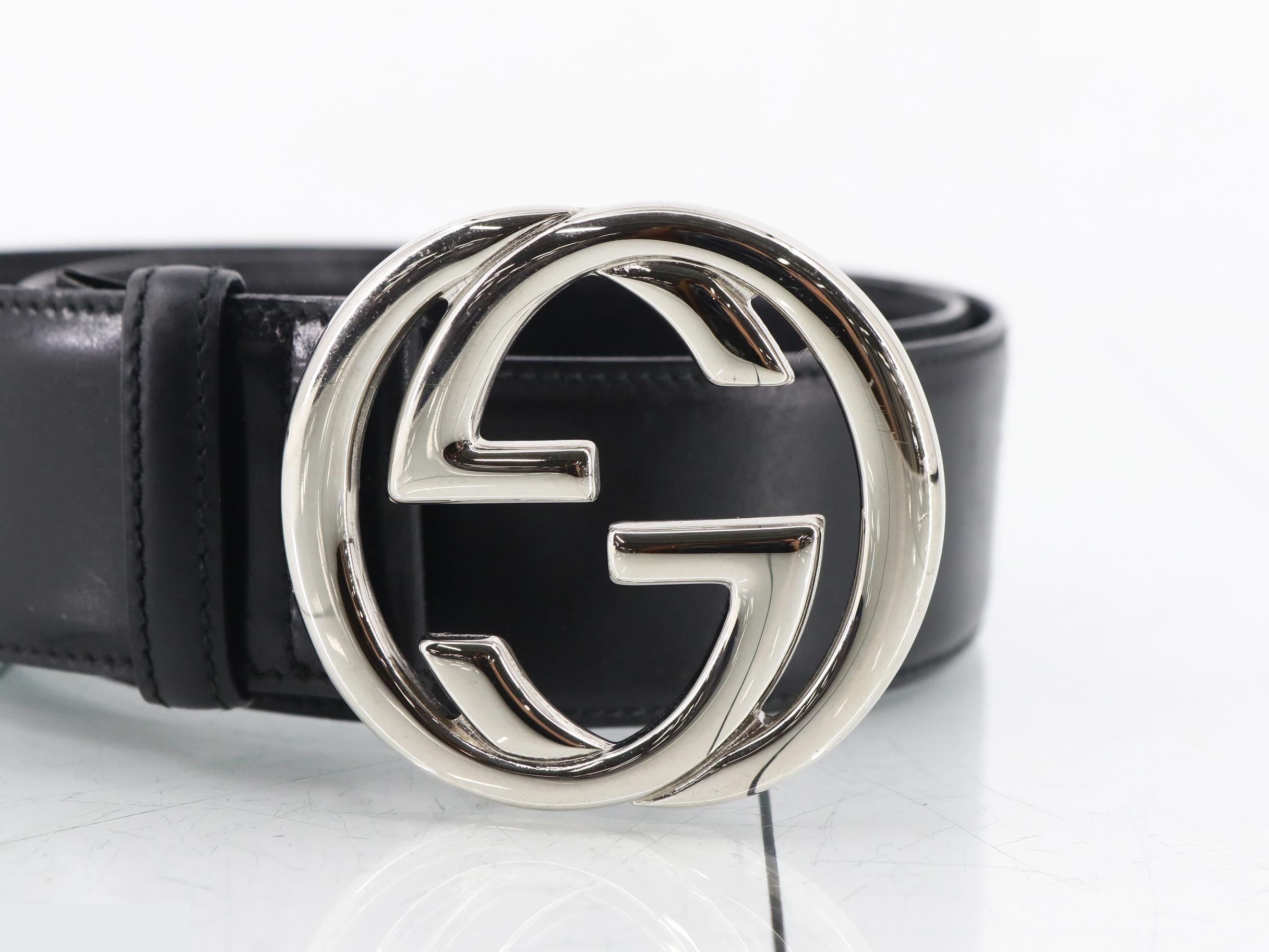 Interlocking belt, silver, black — view 3