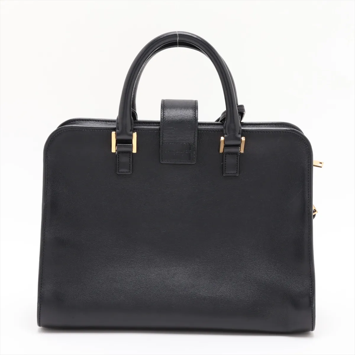 Baby Cabas 372087 Leather 2-Way Handbag, Black — view 2
