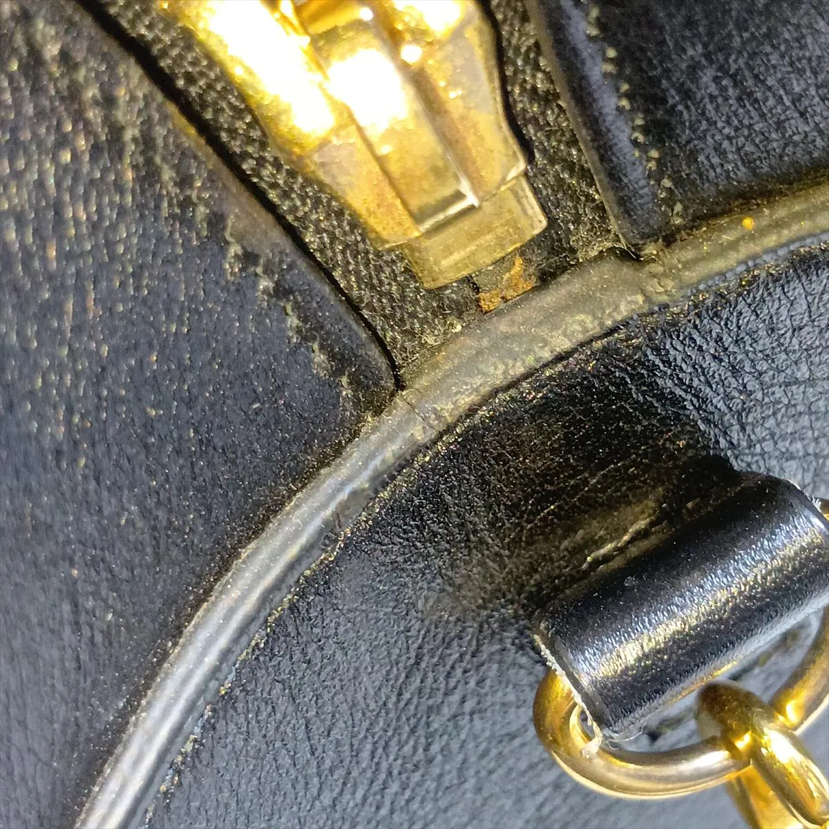 Baby Cabas 372087 Leather 2-Way Handbag, Black — view 12
