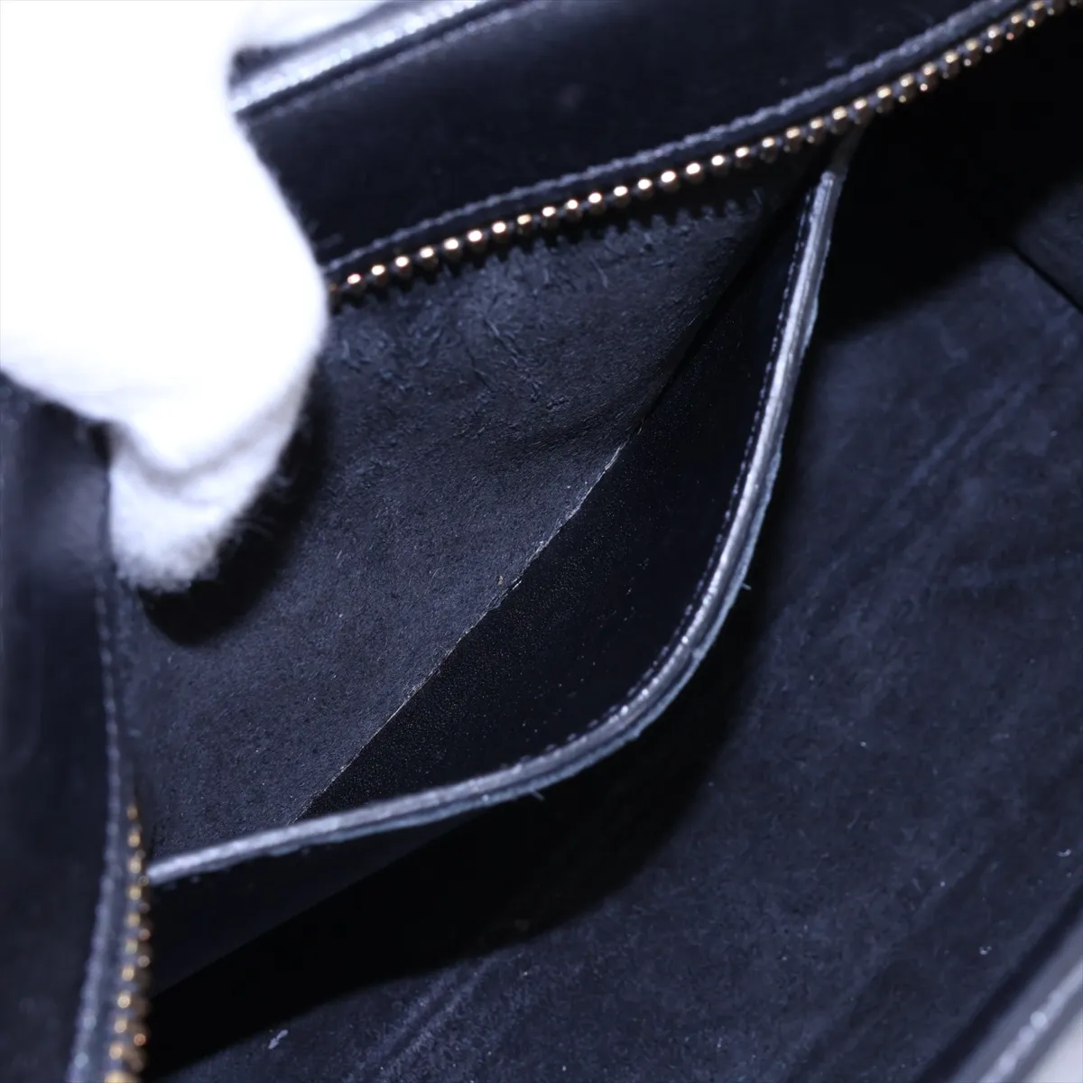 Baby Cabas 372087 Leather 2-Way Handbag, Black — view 9