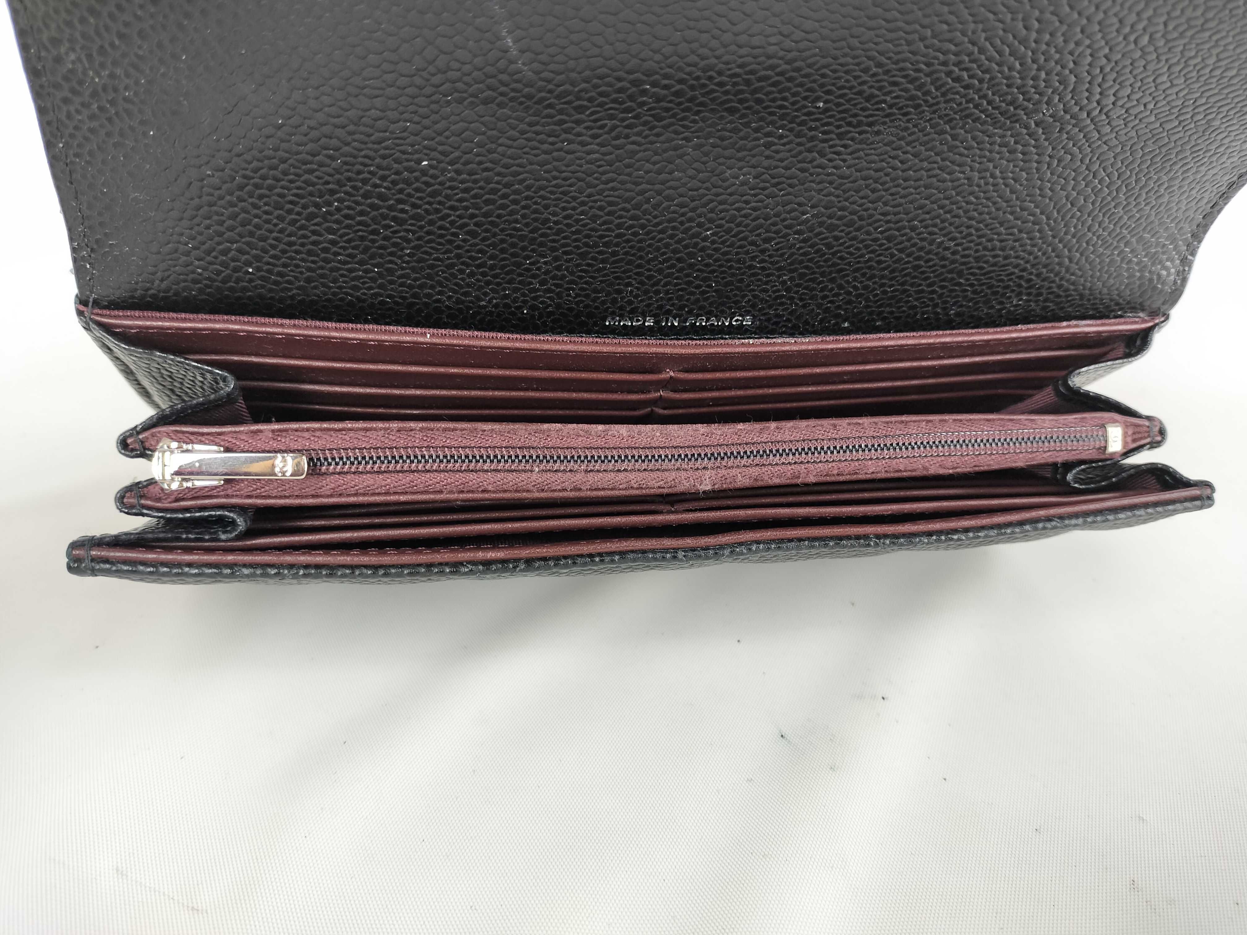 Caviar Skin Matelassé Wallet (Serial No. 28) with Coco Mark — view 7