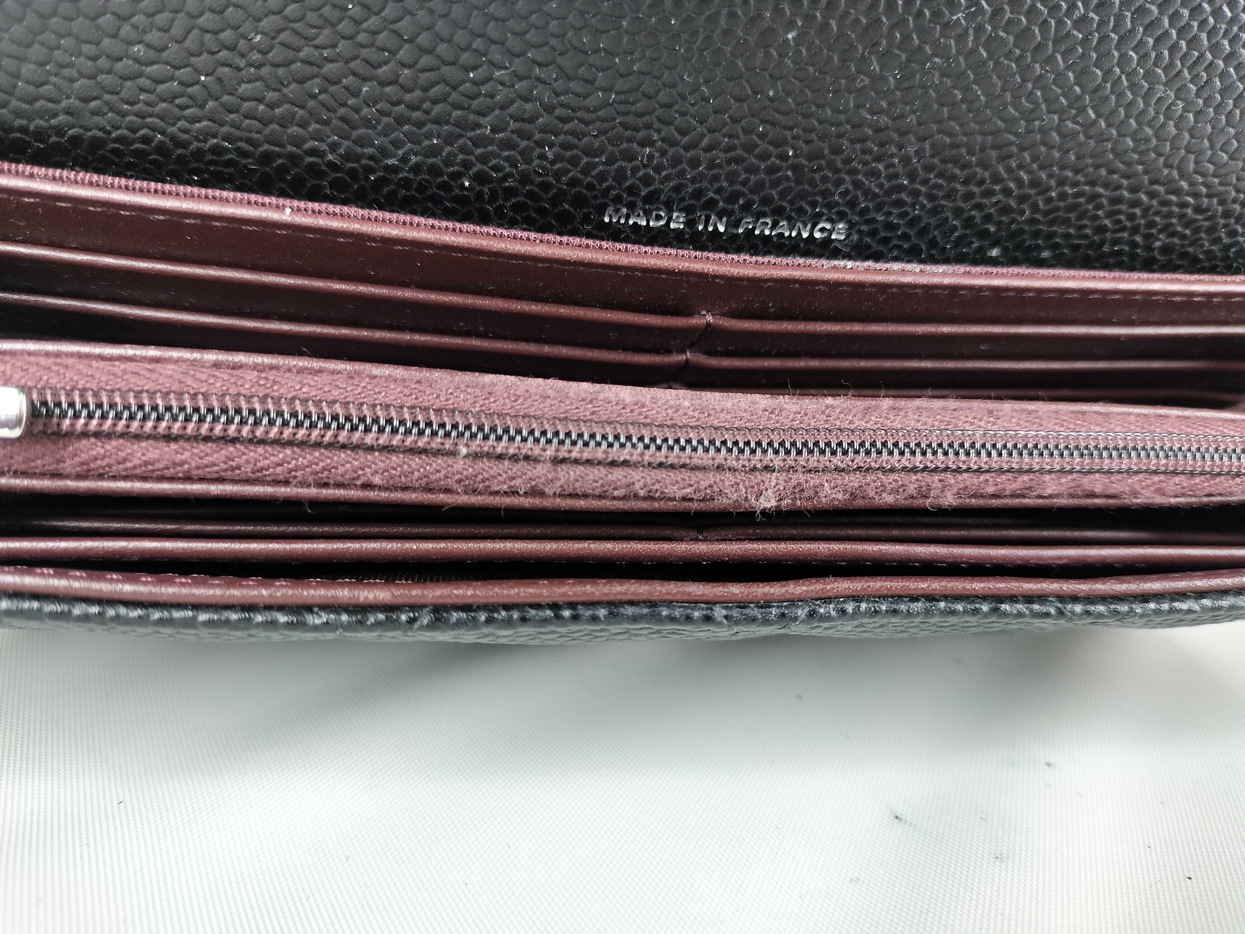 Caviar Skin Matelassé Wallet (Serial No. 28) with Coco Mark — view 8