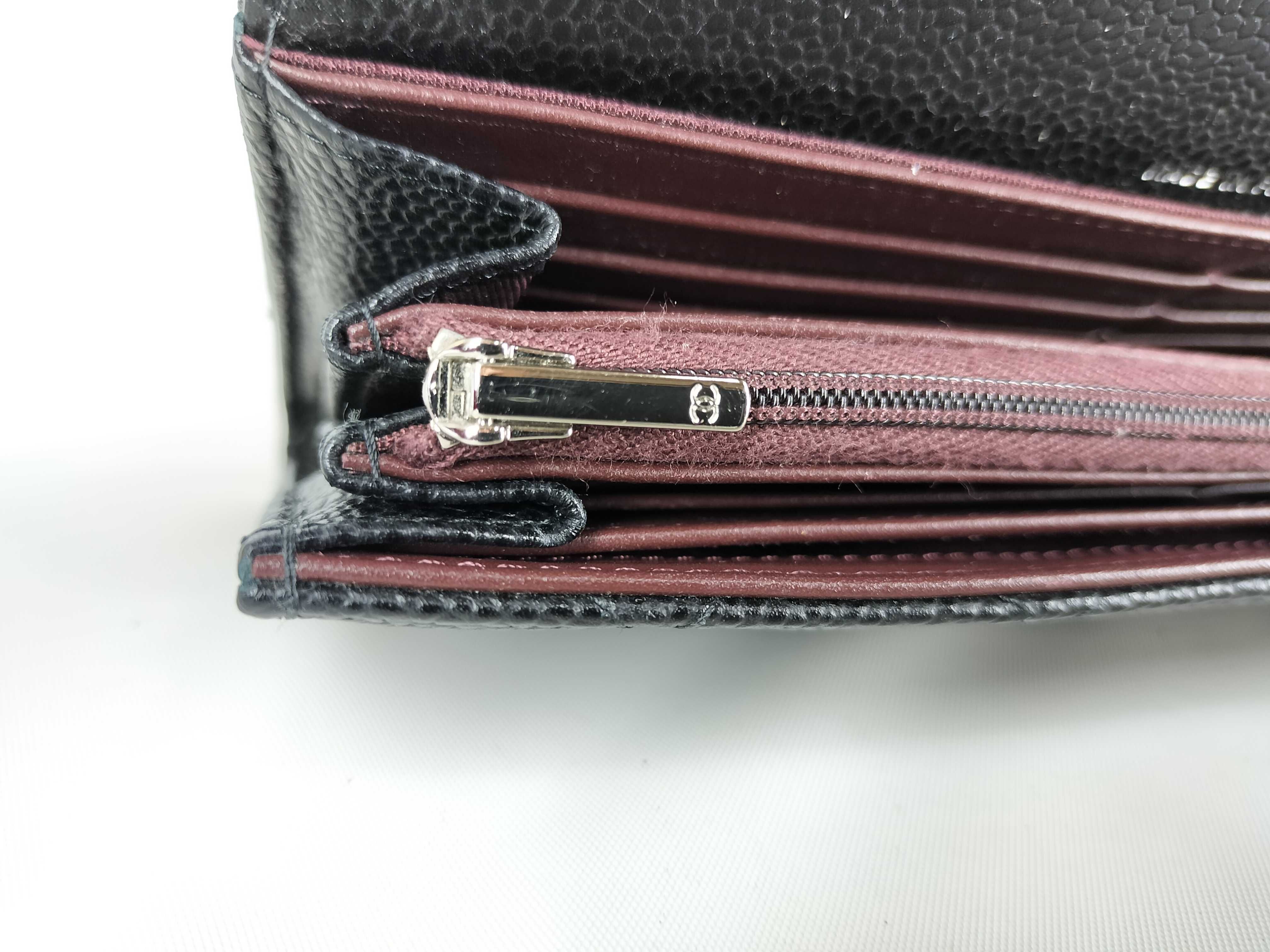 Caviar Skin Matelassé Wallet (Serial No. 28) with Coco Mark — view 9