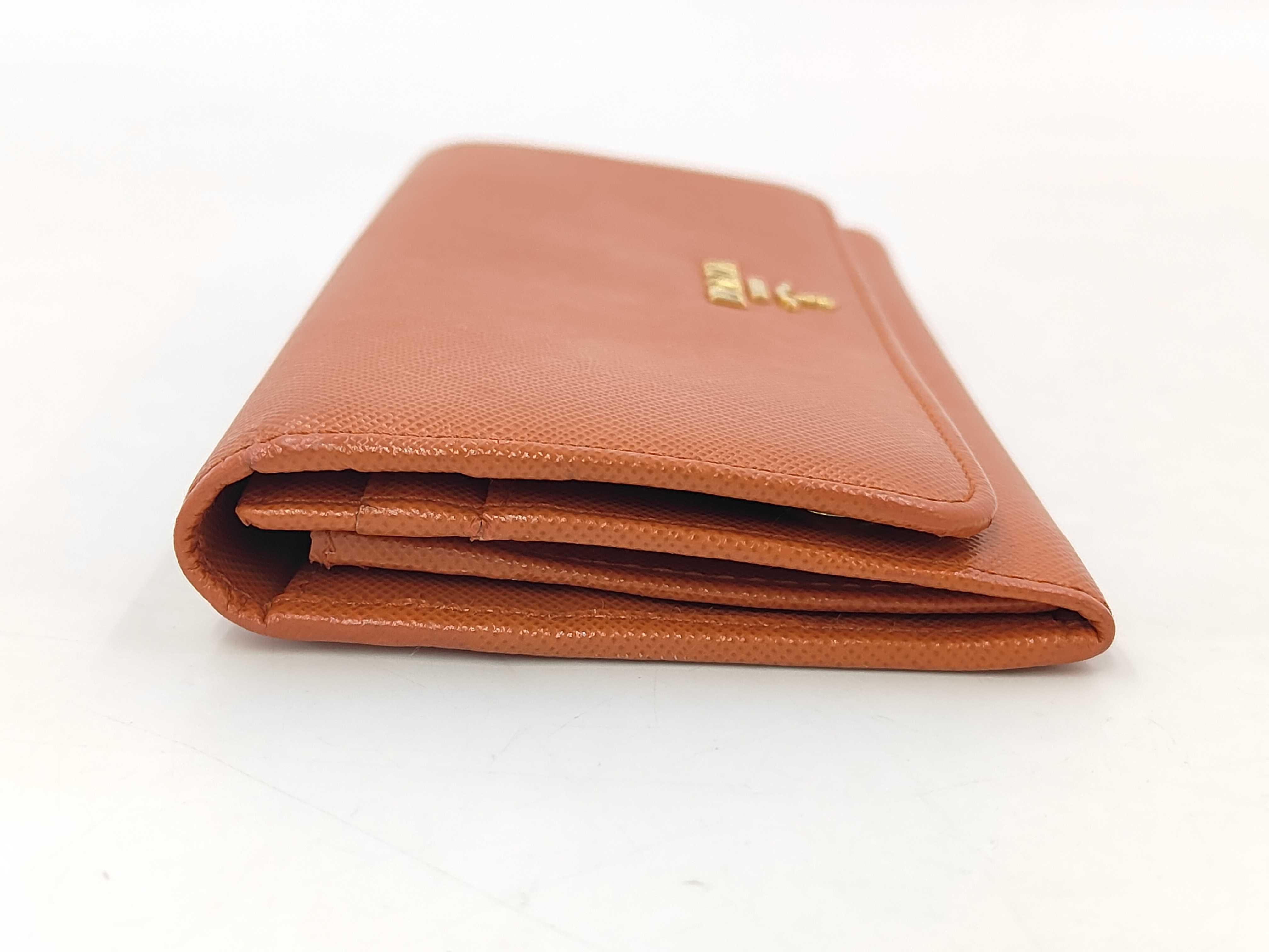 Vitello Move 1MH132 Leather Long Wallet Orange — view 5
