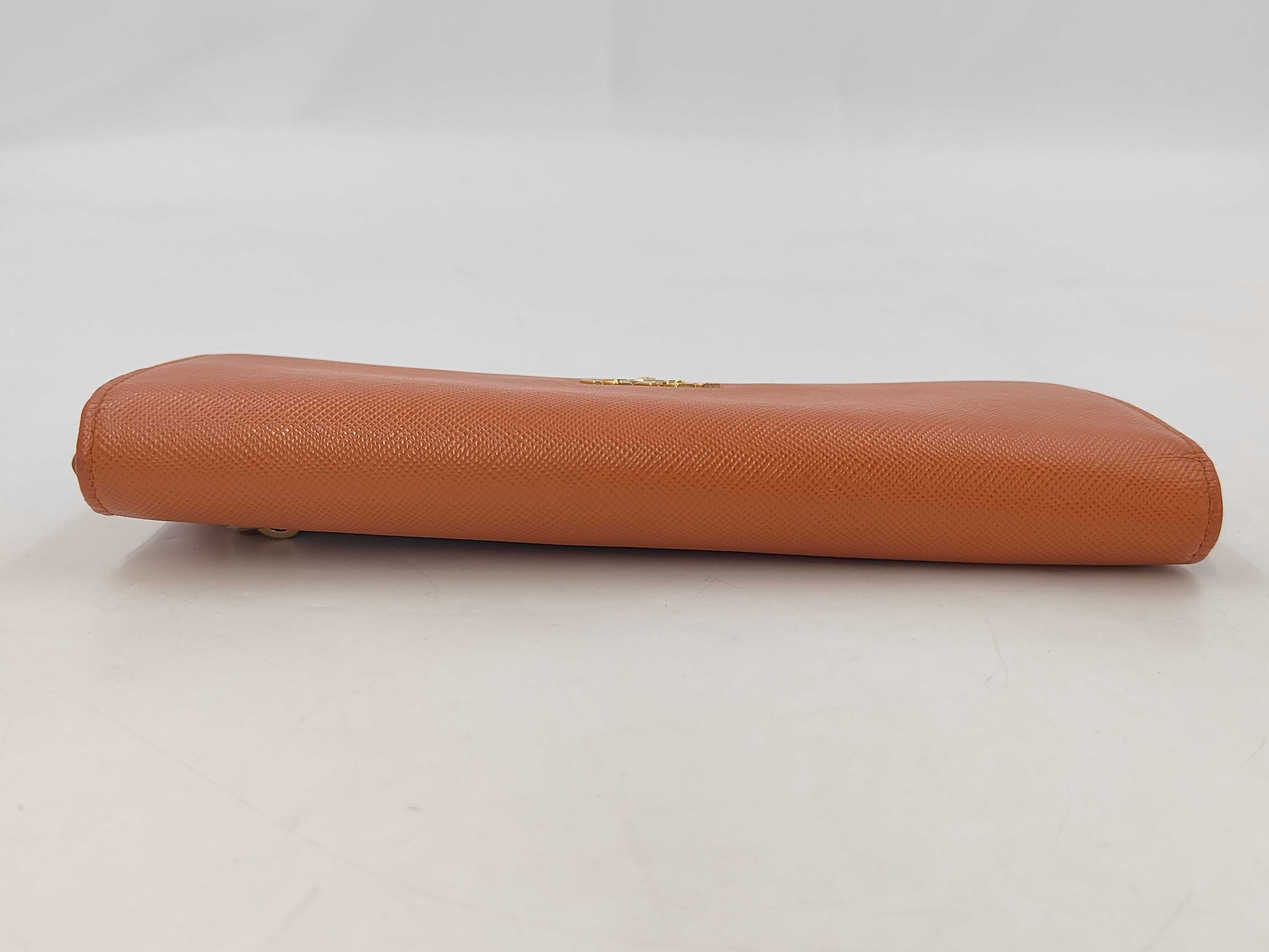 Vitello Move 1MH132 Leather Long Wallet Orange — view 6