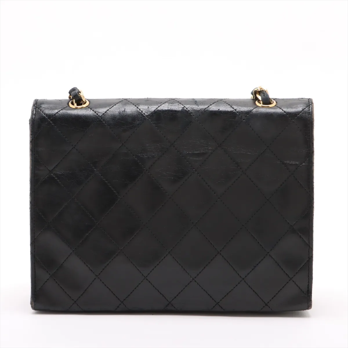Matelasse Lambskin Single Flap Single Chain Bag Black Gold Hardware 0938741 Series 0 — view 2