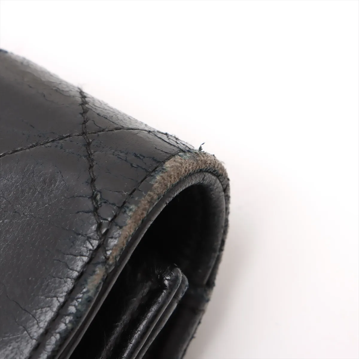 Matelasse Lambskin Single Flap Single Chain Bag Black Gold Hardware 0938741 Series 0 — view 12