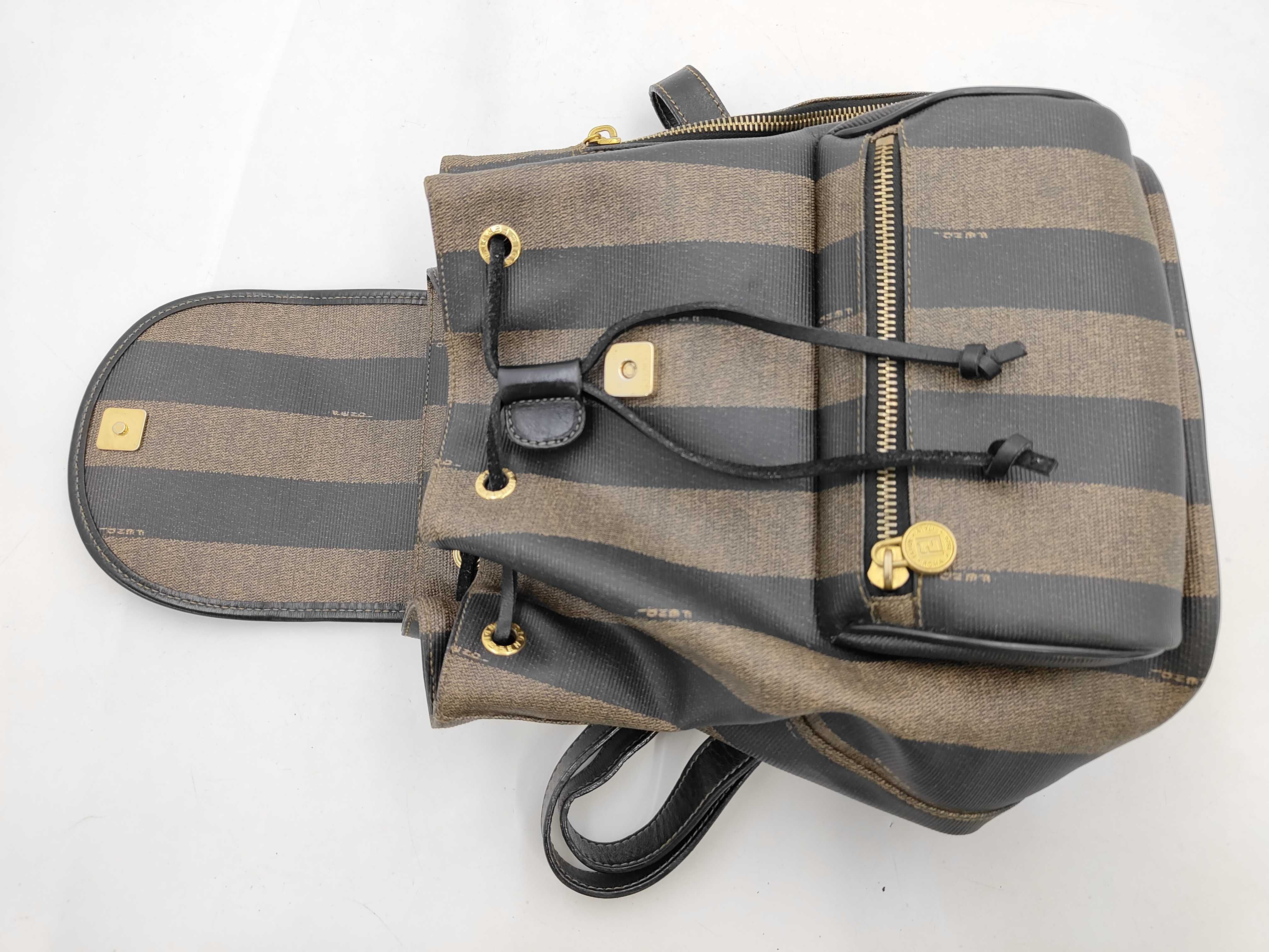 Pecan Backpack, Brown/Black, W22cm — view 8