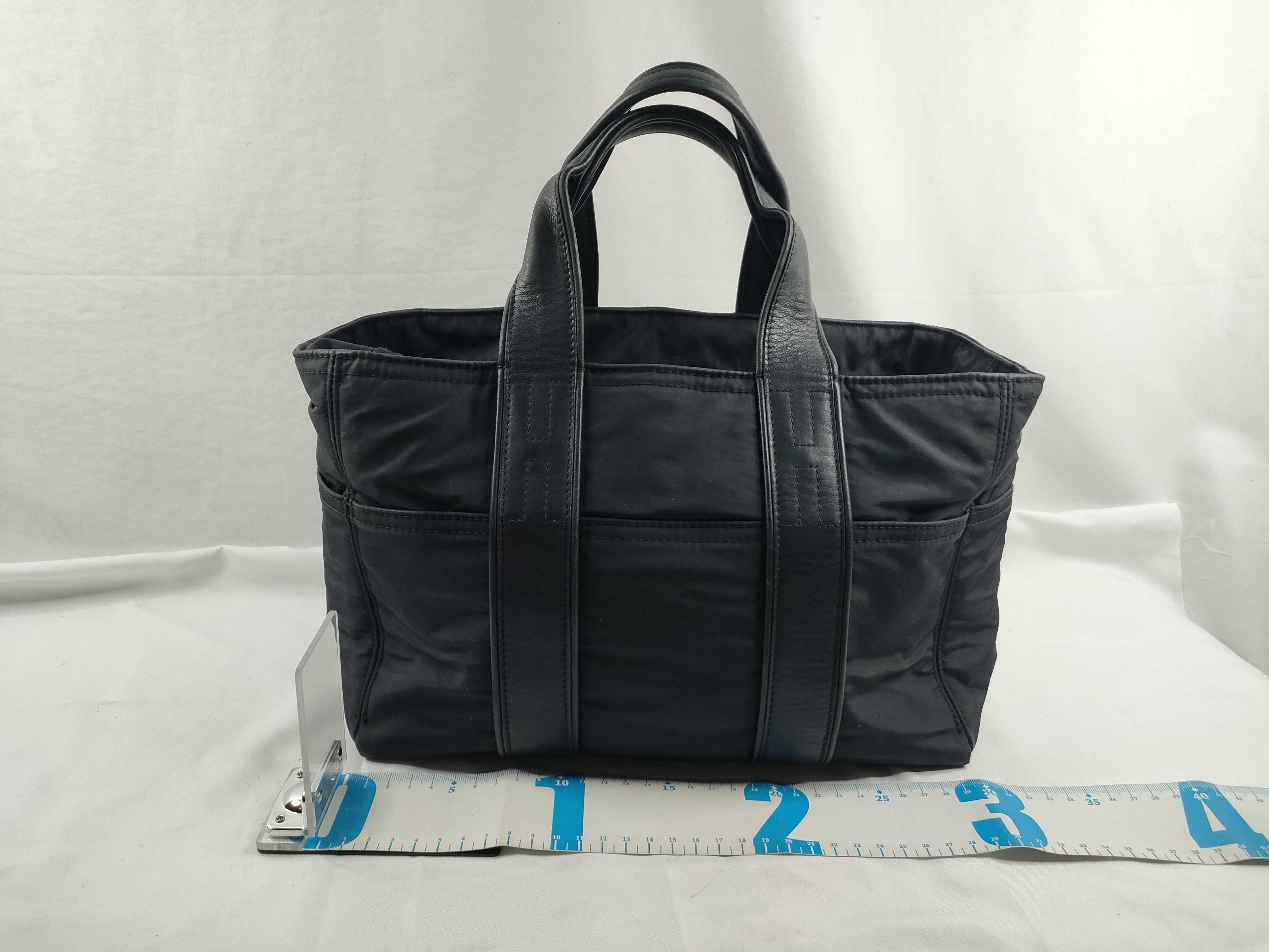 Acapulco PM Nylon Leather Black Silver Handbag — view 2