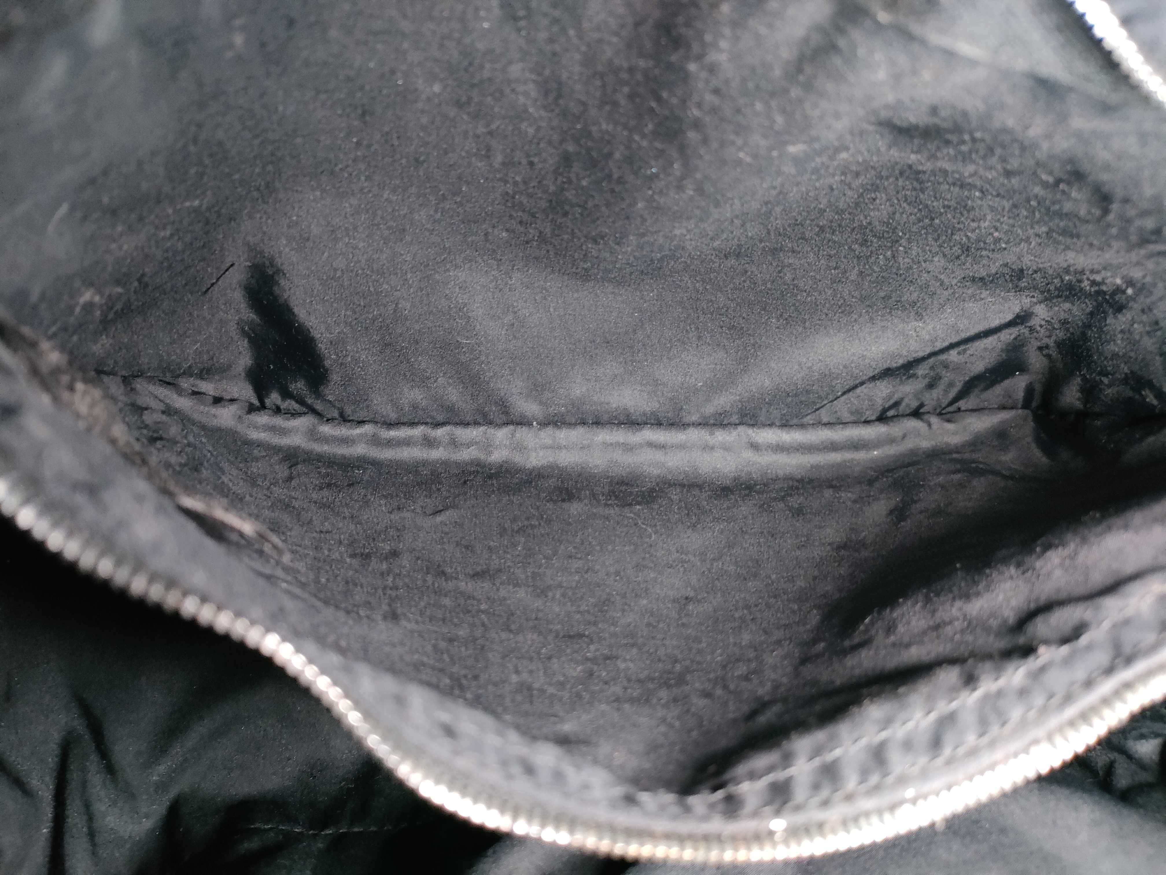 Acapulco PM Nylon Leather Black Silver Handbag — view 12