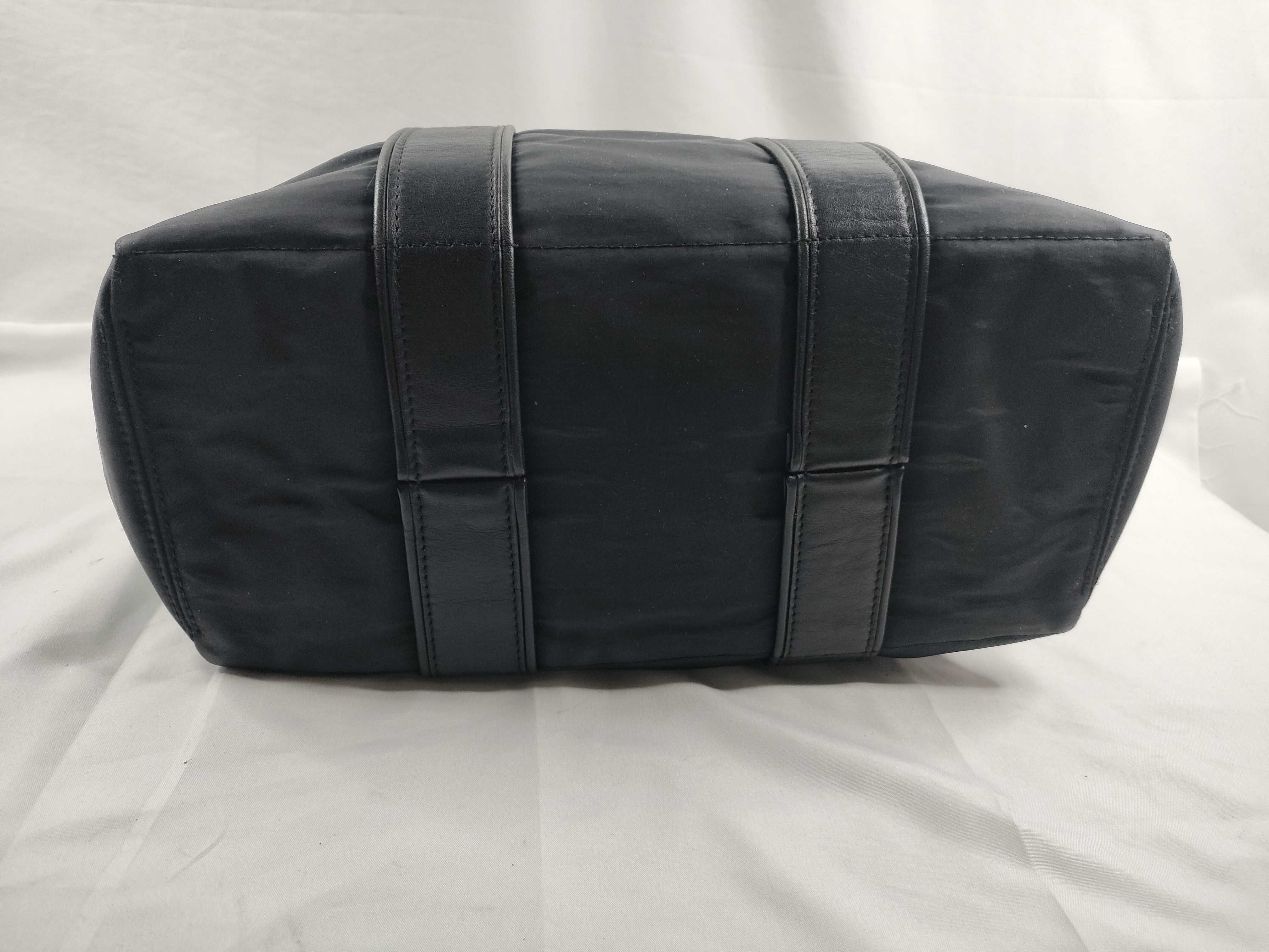 Acapulco PM Nylon Leather Black Silver Handbag — view 4