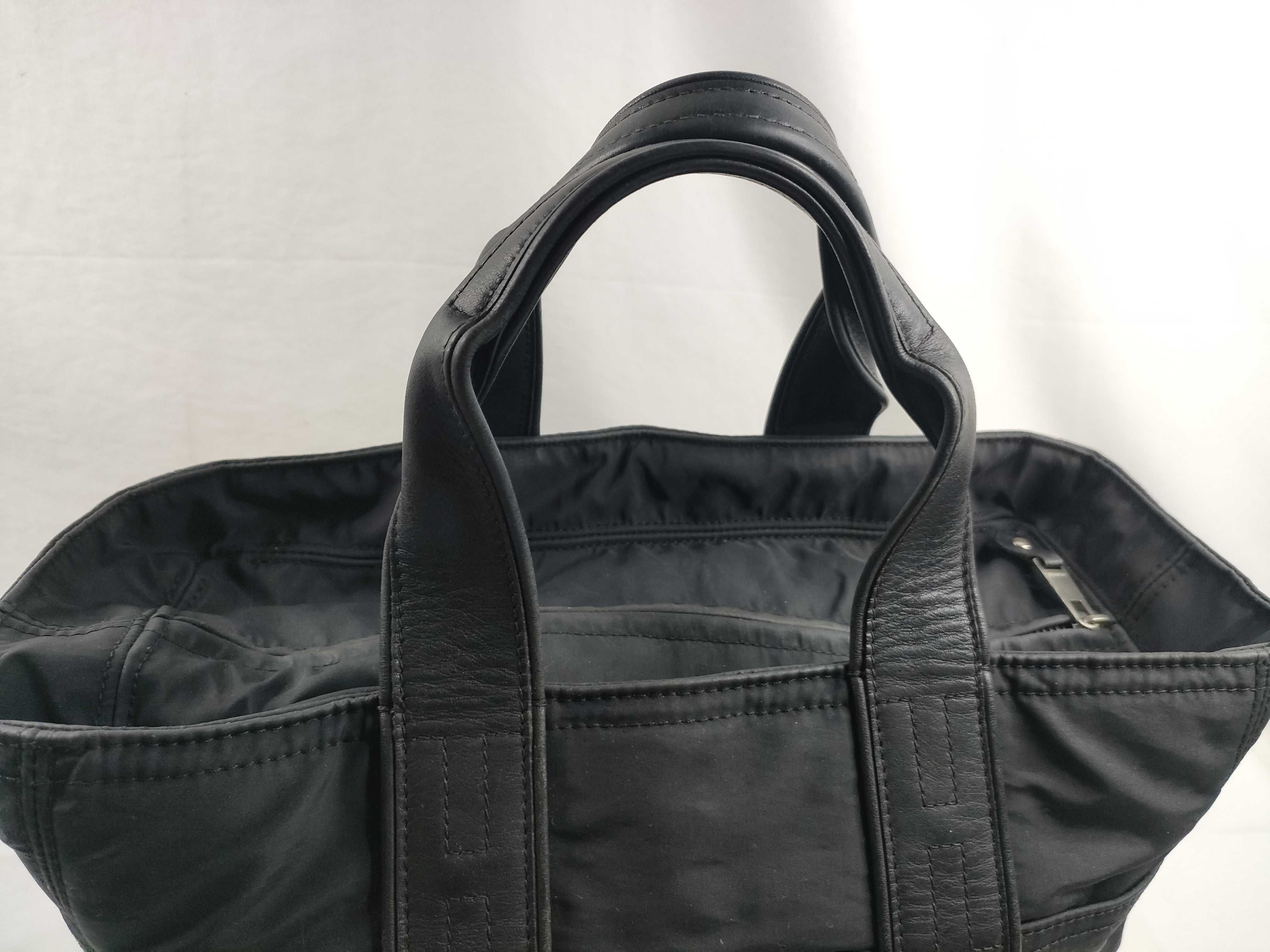 Acapulco PM Nylon Leather Black Silver Handbag — view 6