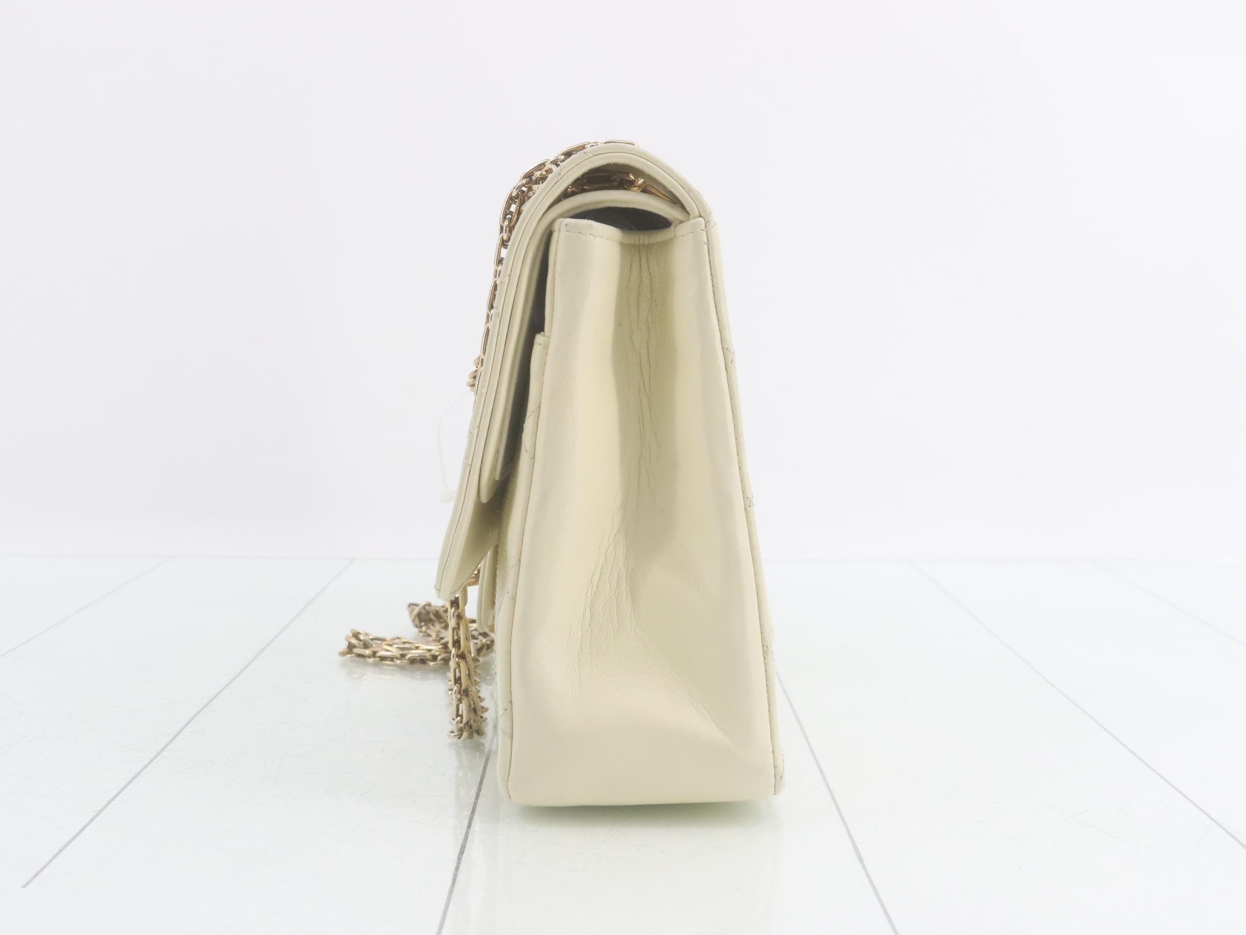 Matelassé Leather Coco Mark Double Flap Double Chain Shoulder Bag — view 3