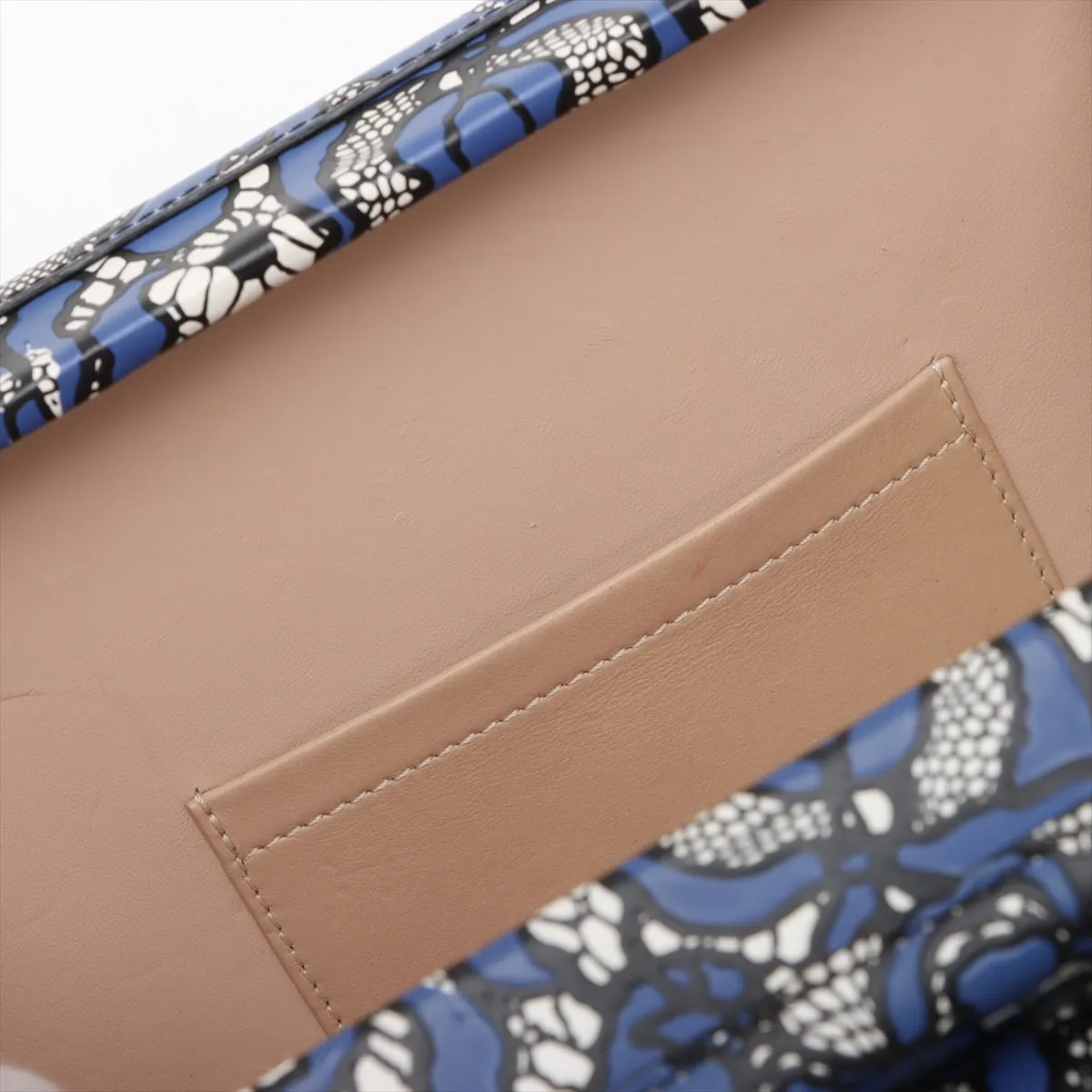 Floral Lace Petite Malle - Blue RFID-responsive — view 9
