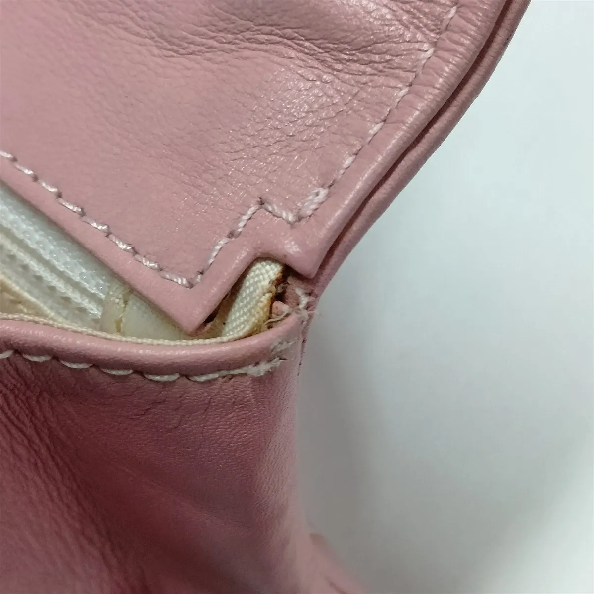 Wild Stitch Leather Handbag, Pink with Gold Hardware, 9844113, Series 9 — view 13