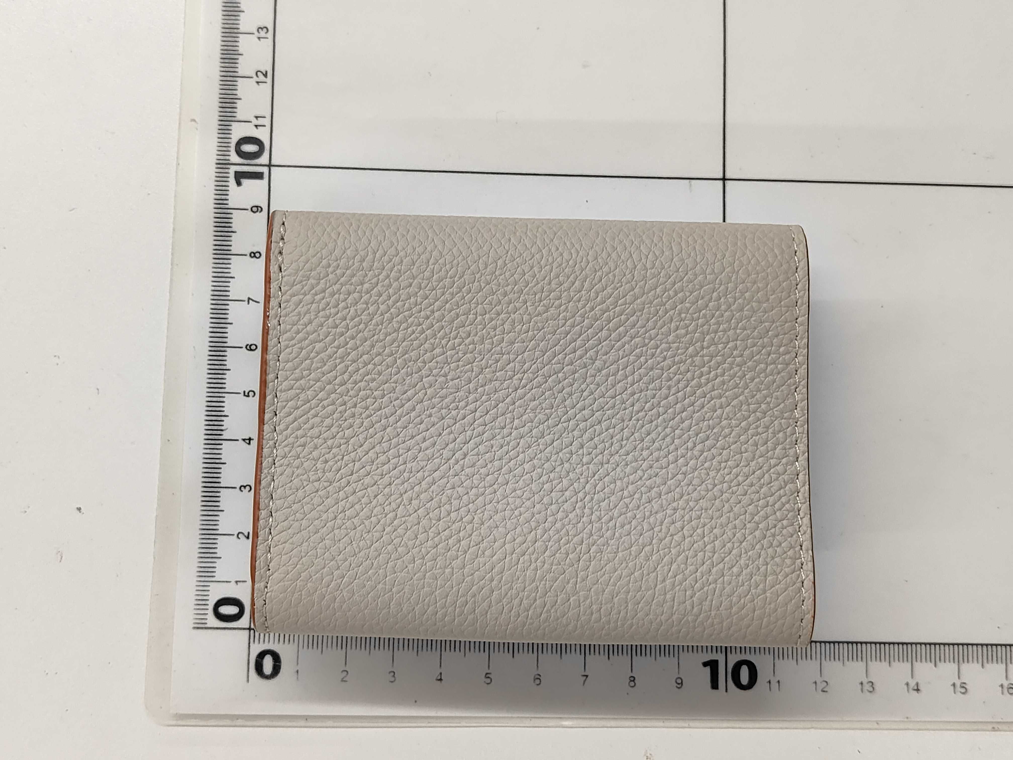 Anagram Trifold Wallet, Beige — view 2