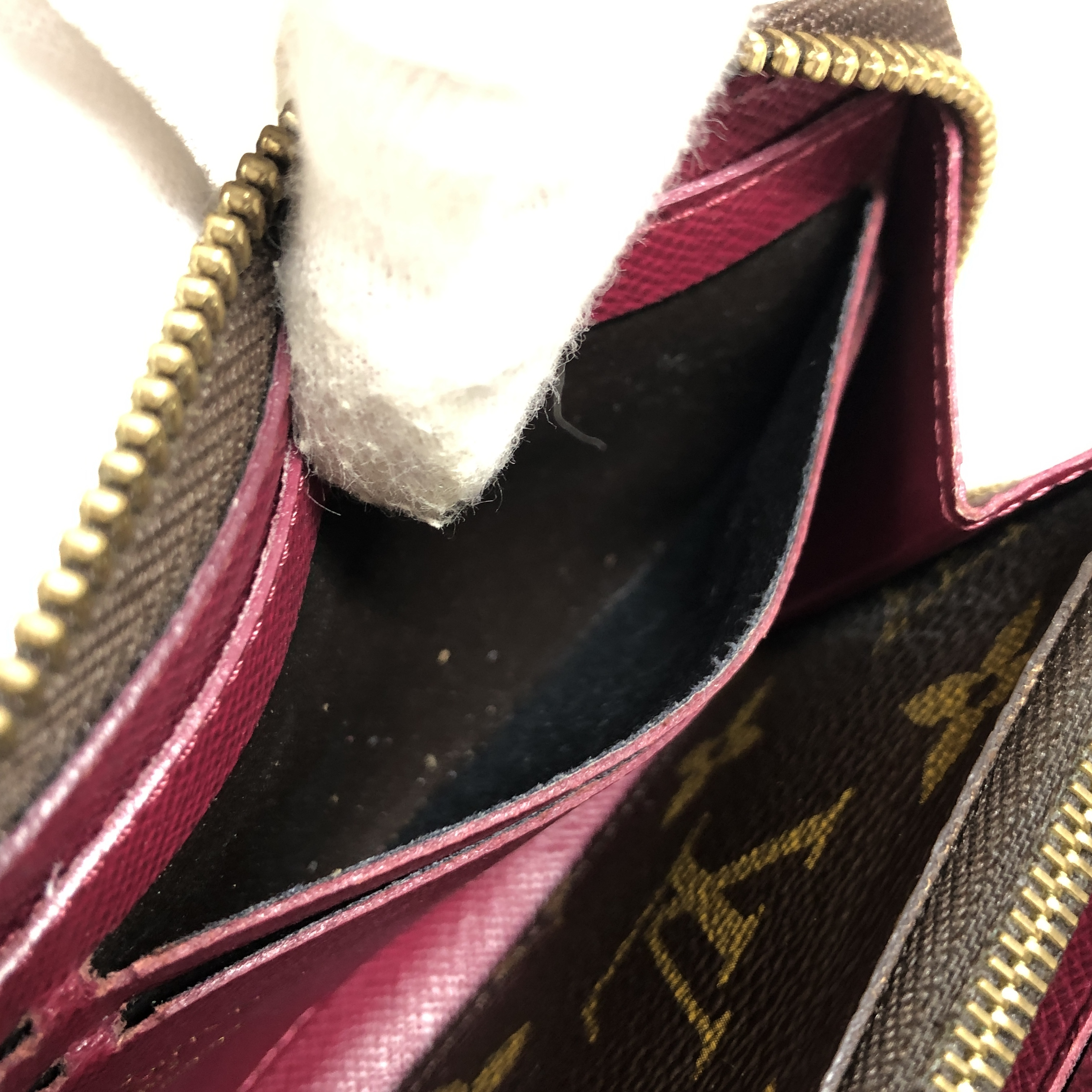 Monogram Portefeuille Clemence Long Wallet M60742 Round Zipper Fuchsia MI2144 With Coin Pocket Made in France Wallet — view 14