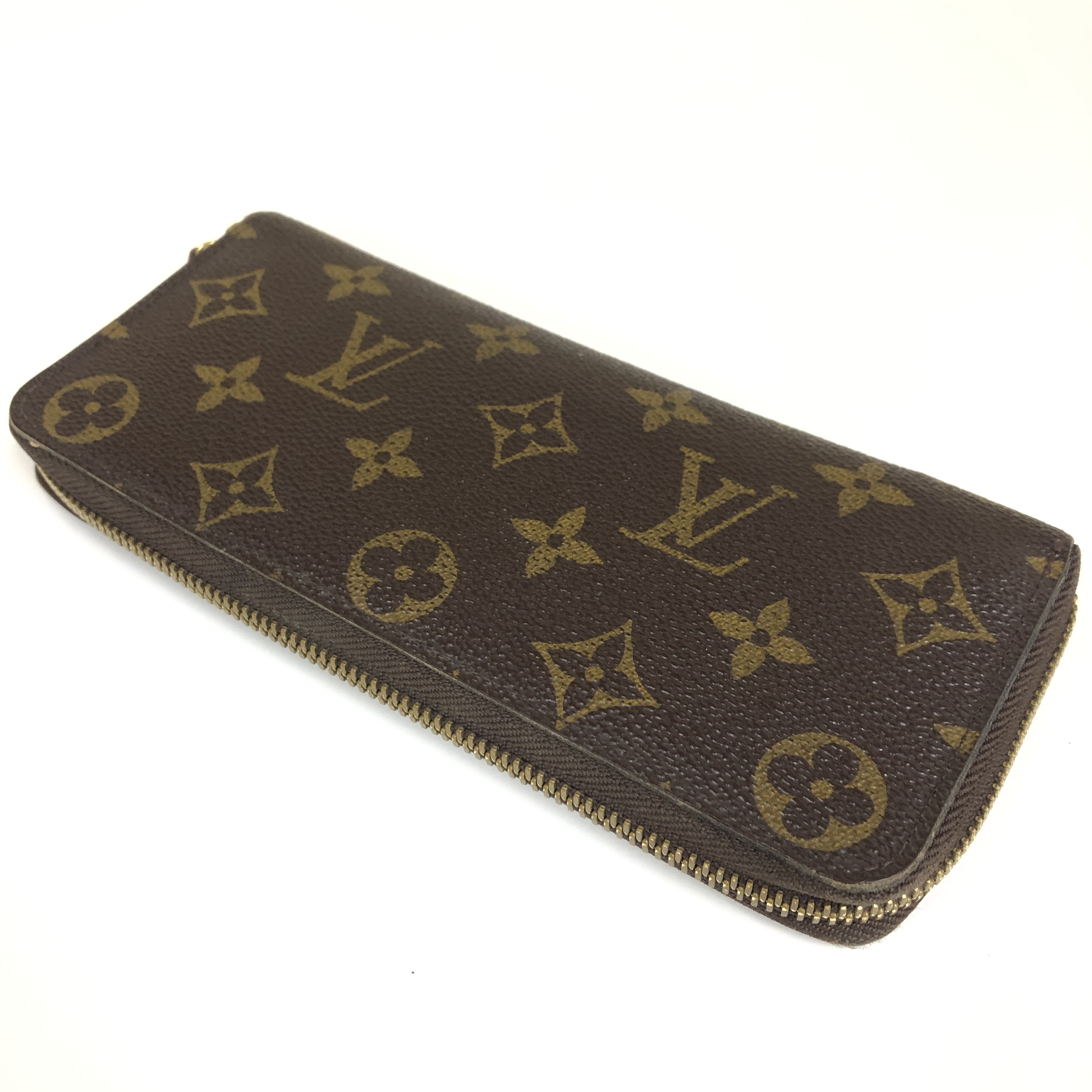 Monogram Portefeuille Clemence Long Wallet M60742 Round Zipper Fuchsia MI2144 With Coin Pocket Made in France Wallet — view 7