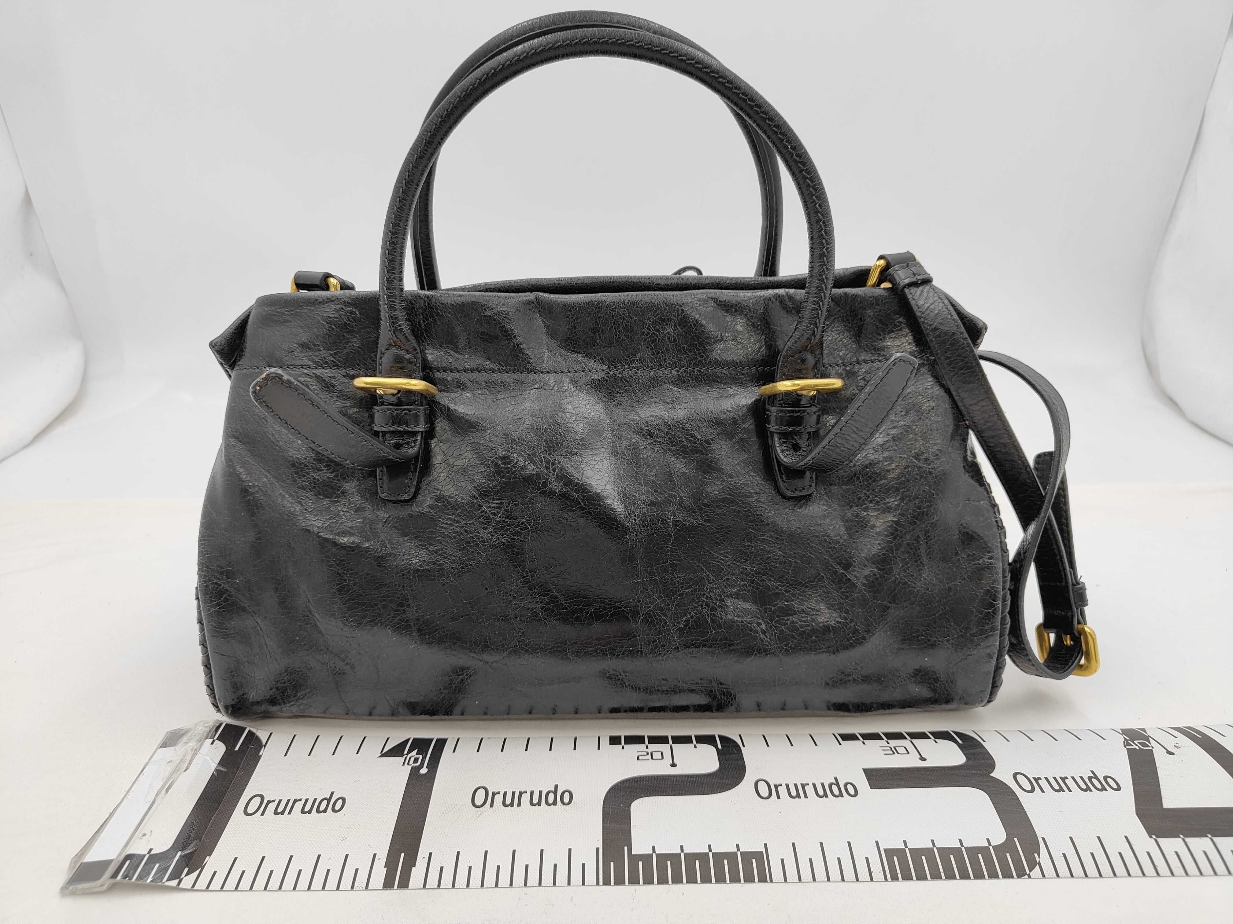 Leather 2-way Black Handbag — view 2