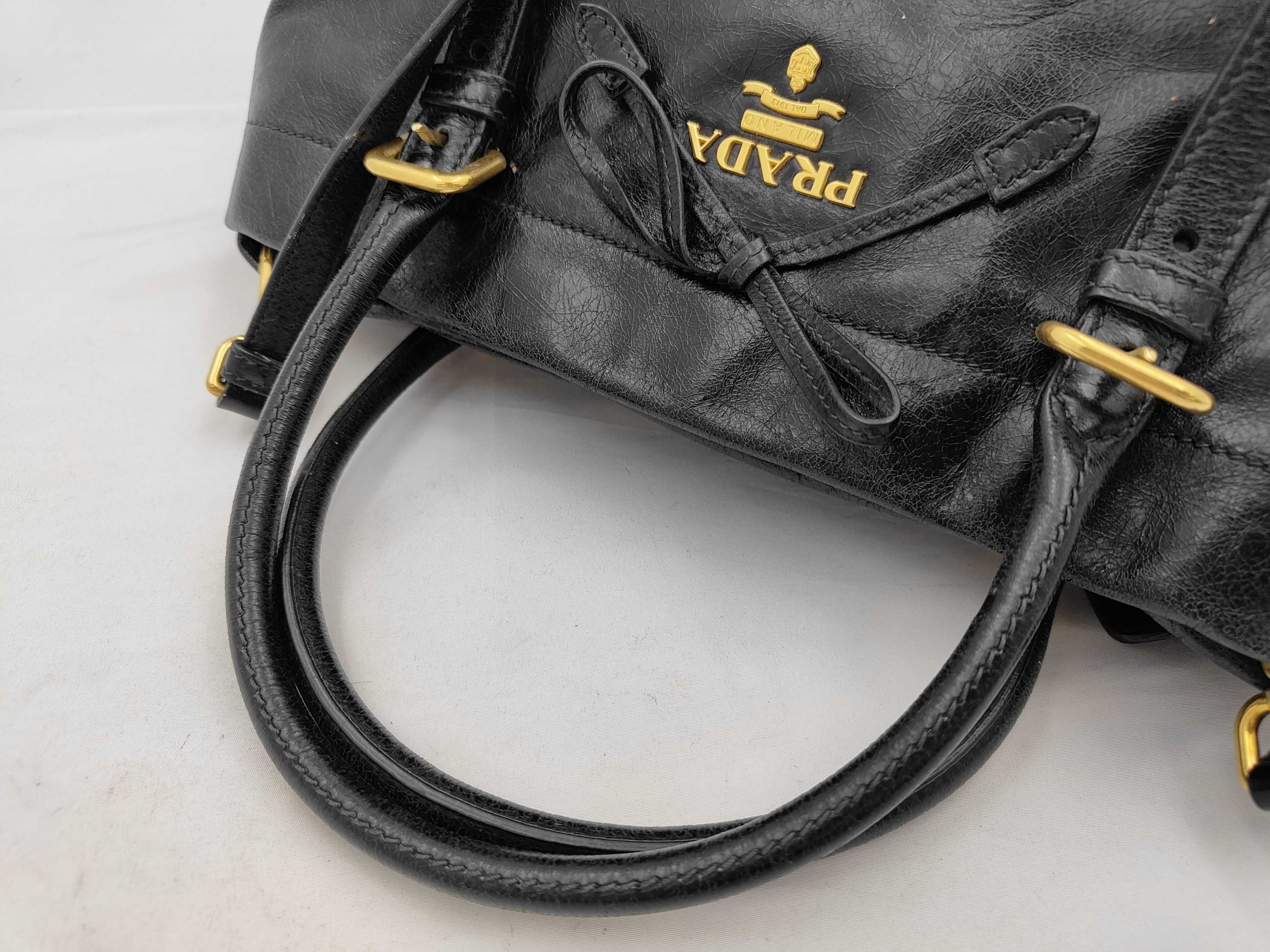 Leather 2-way Black Handbag — view 3