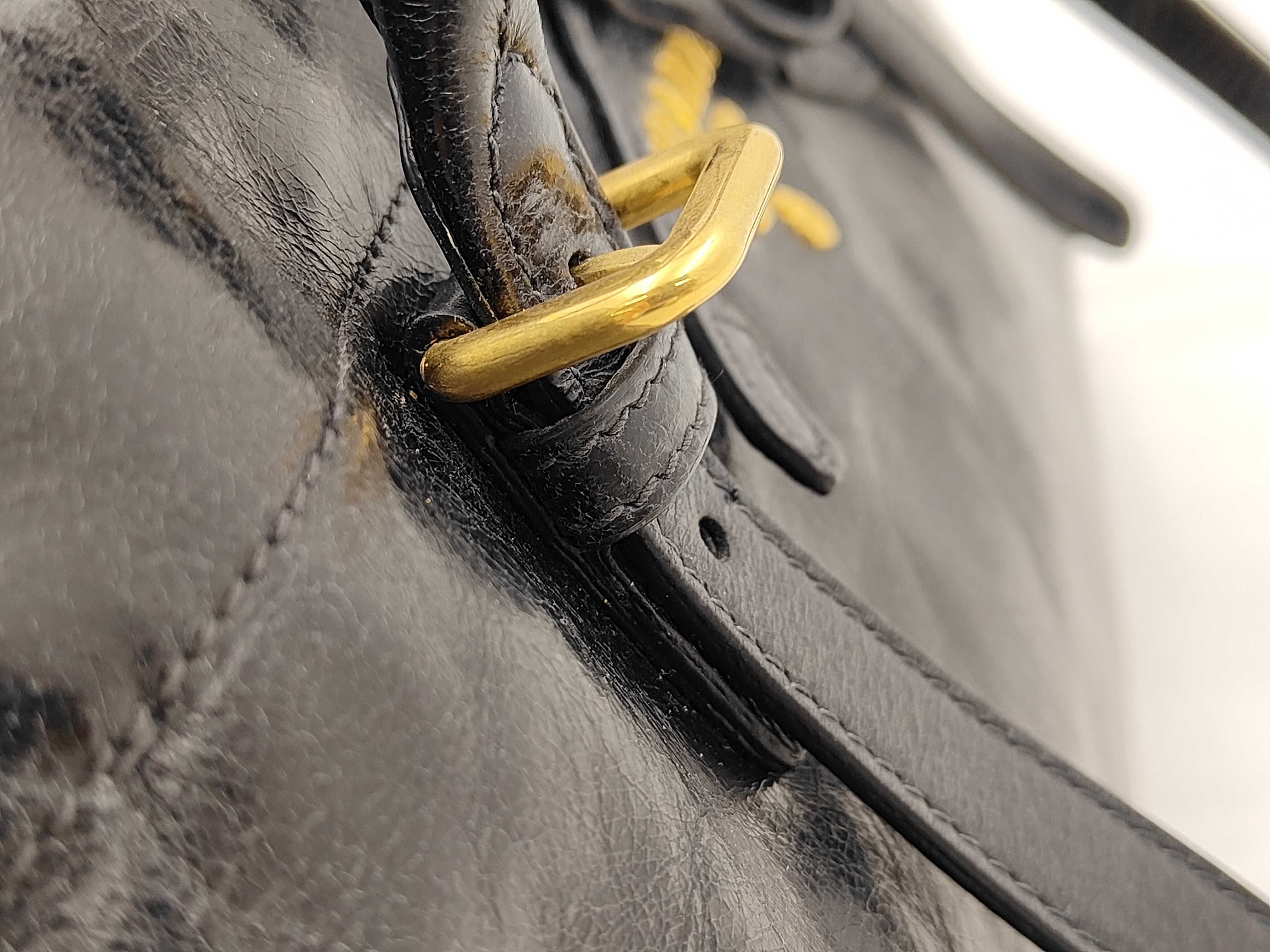 Leather 2-way Black Handbag — view 5