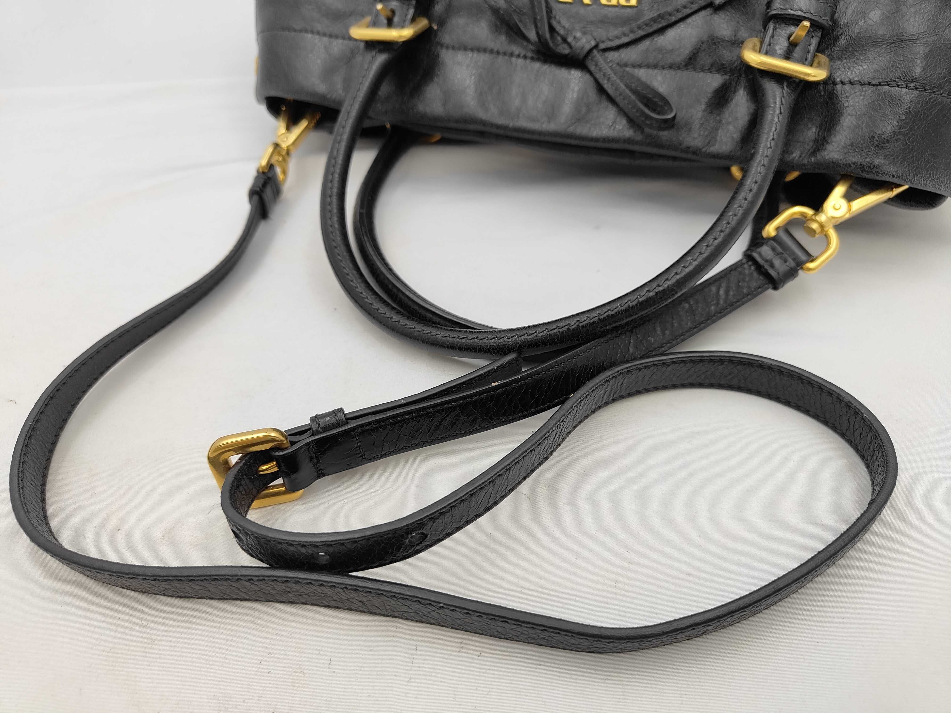 Leather 2-way Black Handbag — view 6