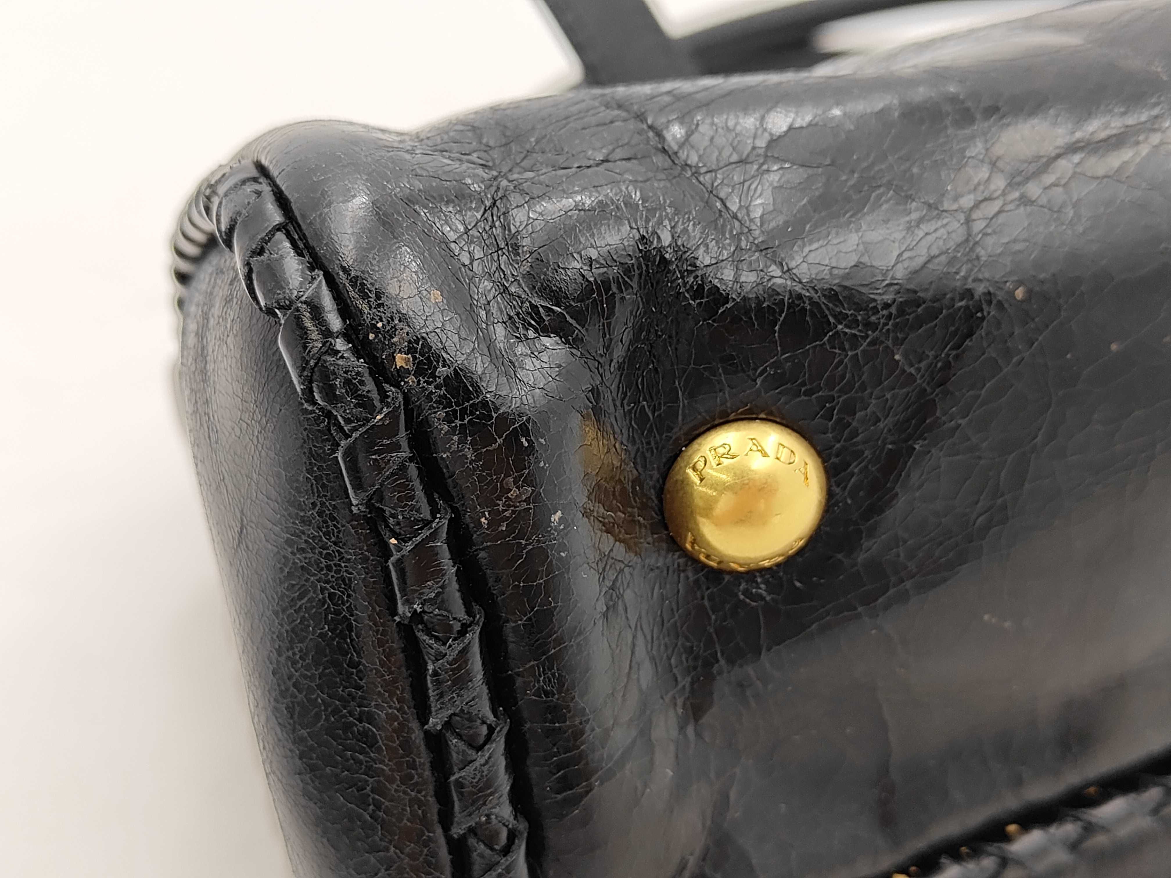 Leather 2-way Black Handbag — view 9