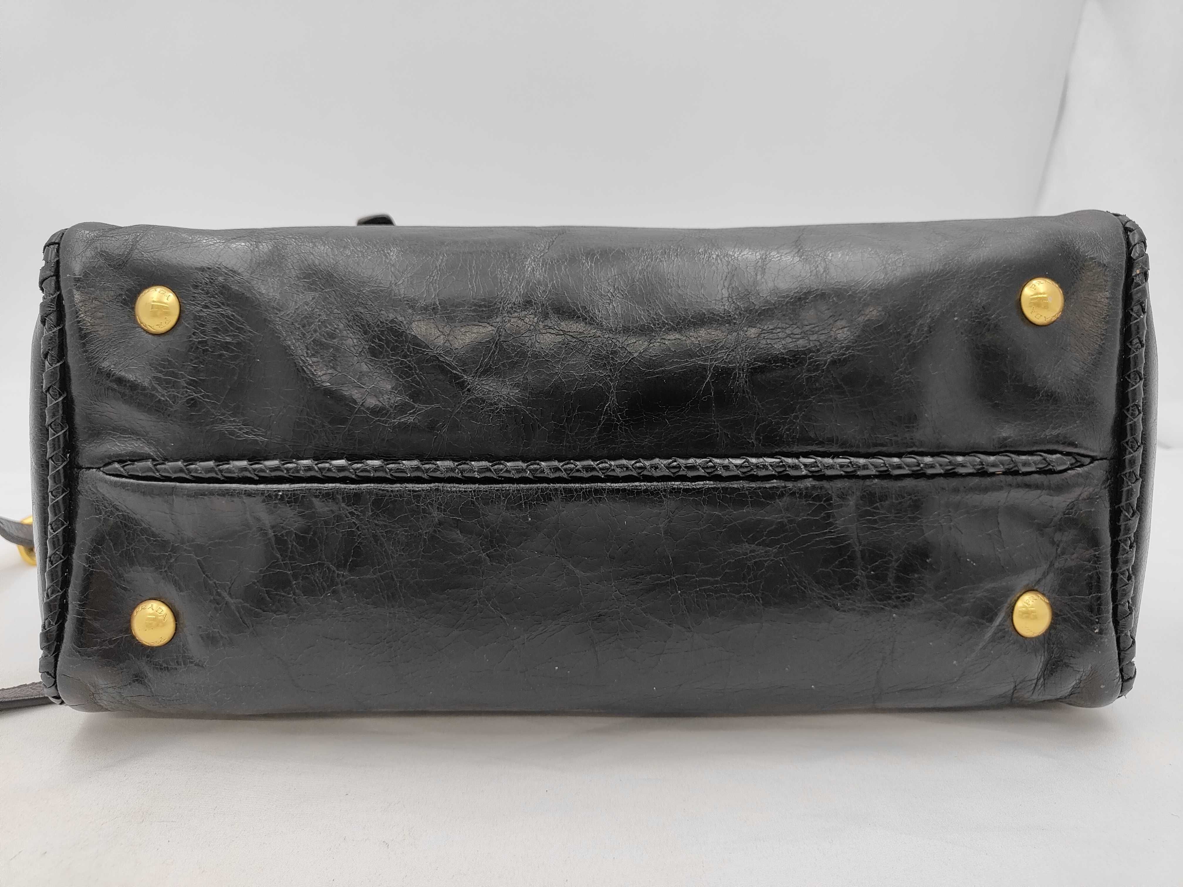 Leather 2-way Black Handbag — view 10
