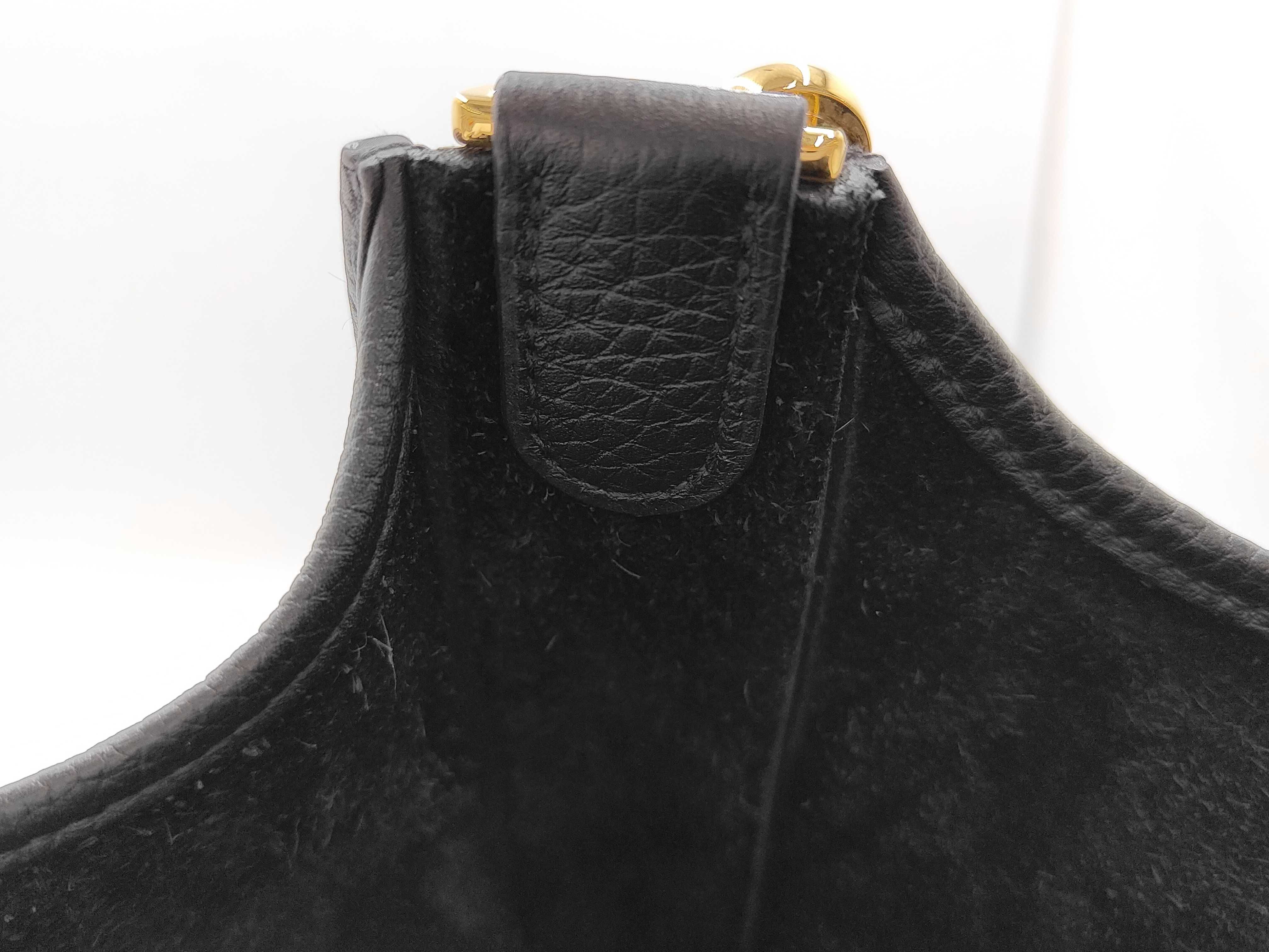 Evelyne 3PM Taurillon Black U Stamp Shoulder Bag — view 9
