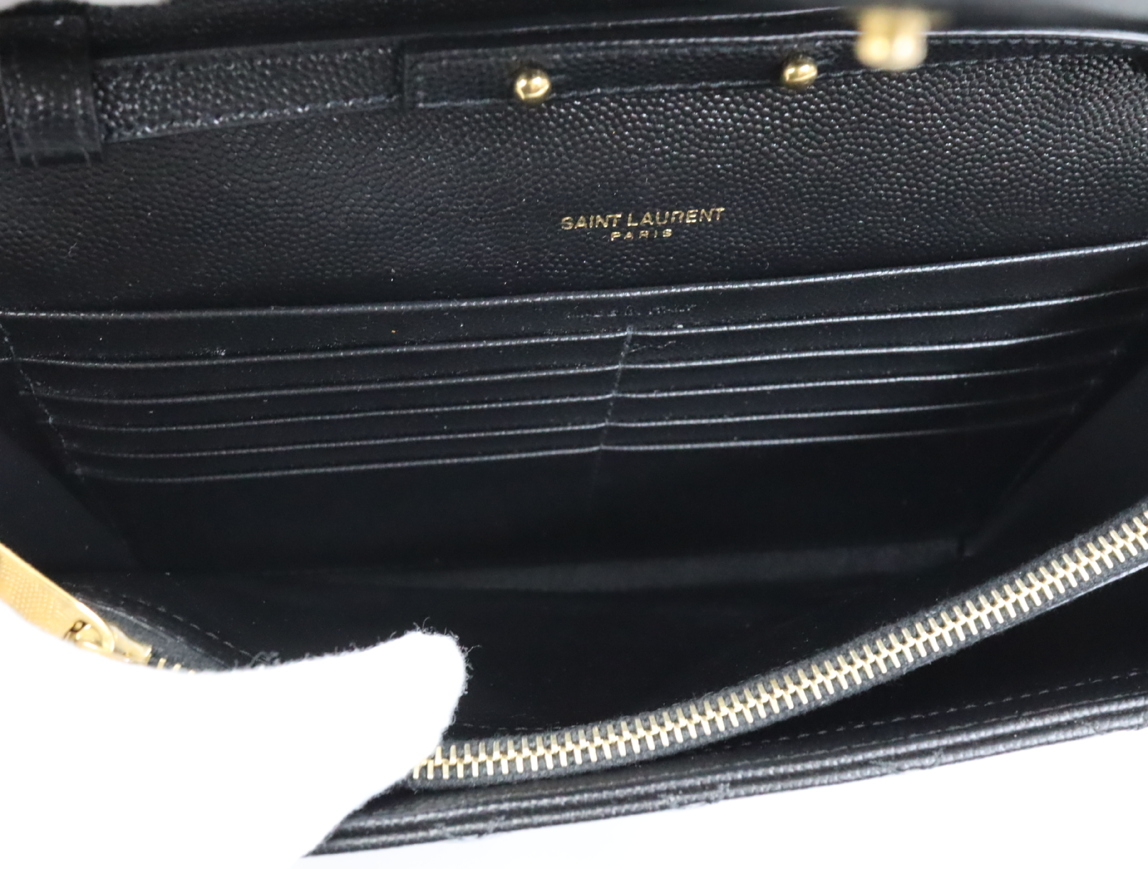 Leather Chain Shoulder Bag, Black, 620280 (Shoulder Bag) — view 15