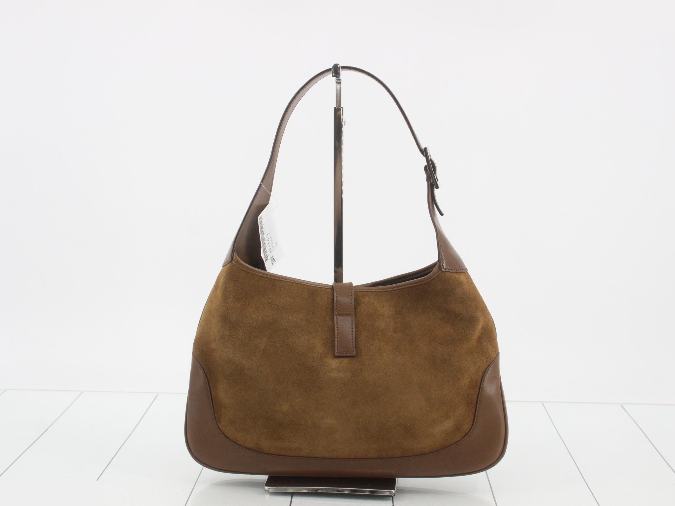 Jackie Suede Sherry Line Brown Handbag 353 — view 2