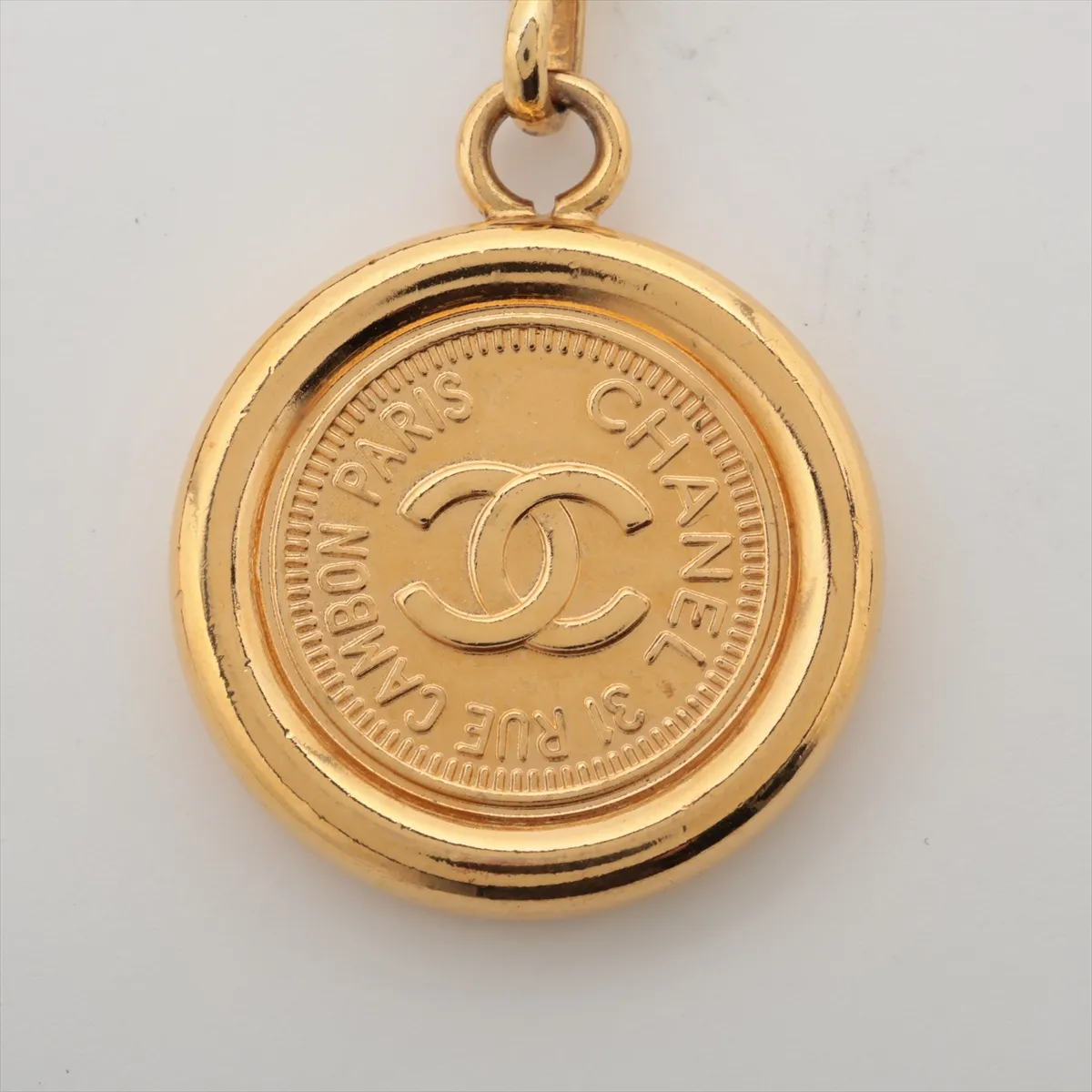 31 RUE CAMBON 94A Chain Belt GP x Leather Gold x Black — view 2