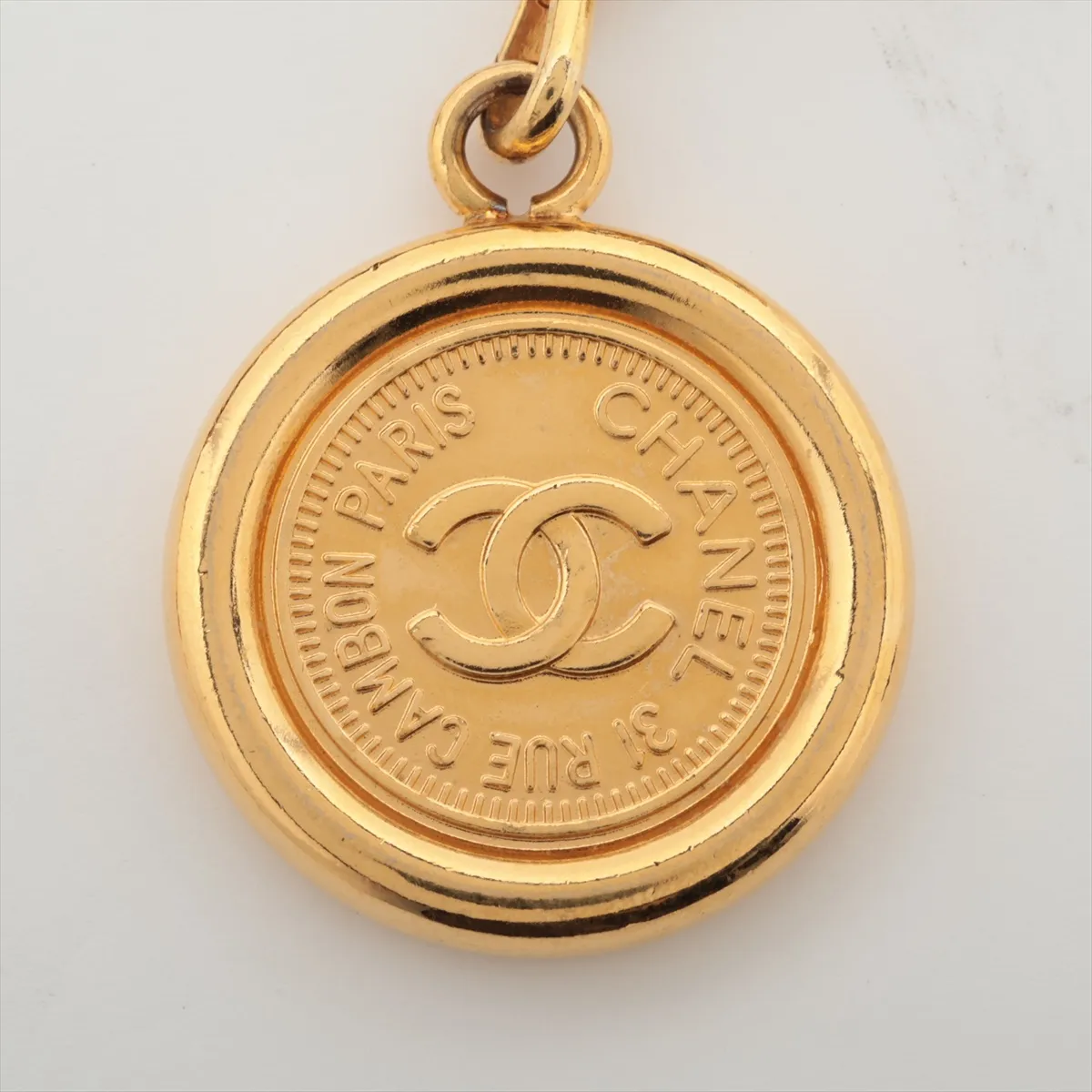 31 RUE CAMBON 94A Chain Belt GP x Leather Gold x Black — view 3