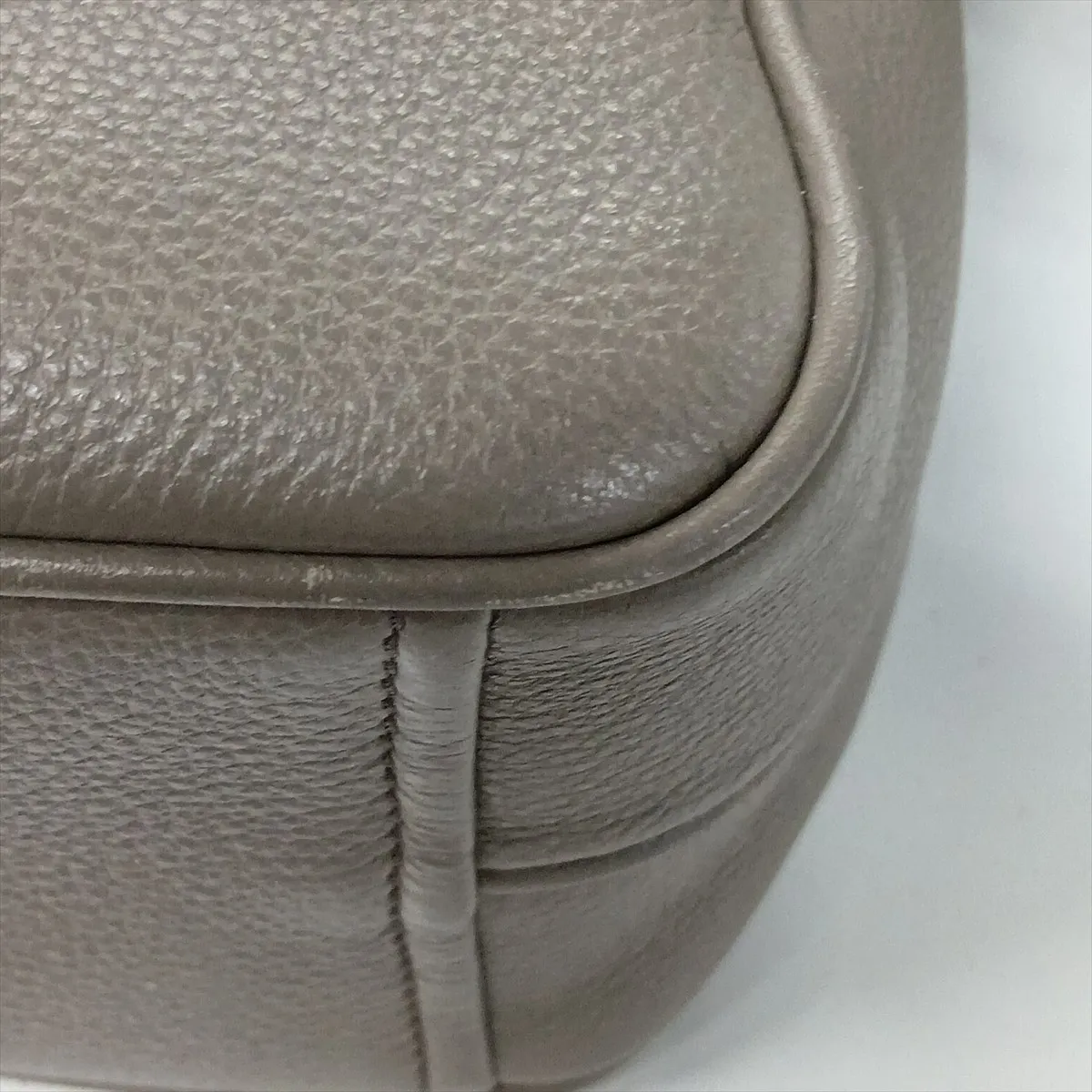 leather shoulder bag, gray — view 15