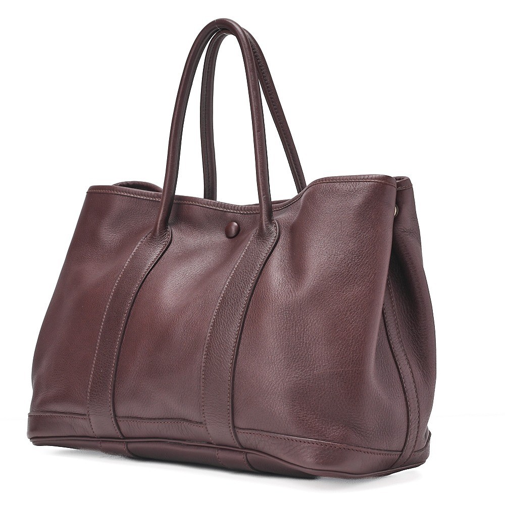Garden Twilly TPM Swift Tote Bag, Havana, Silver Hardware, J Stamp — view 3