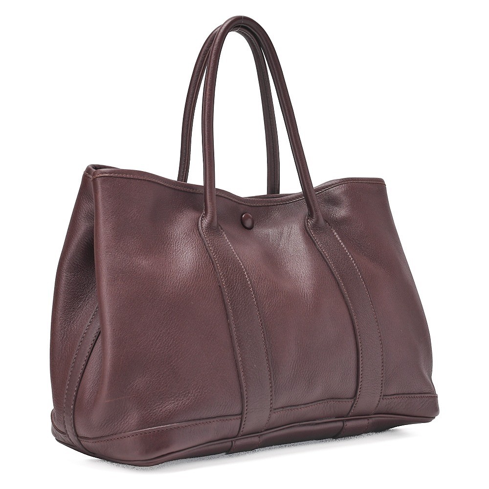 Garden Twilly TPM Swift Tote Bag, Havana, Silver Hardware, J Stamp — view 4