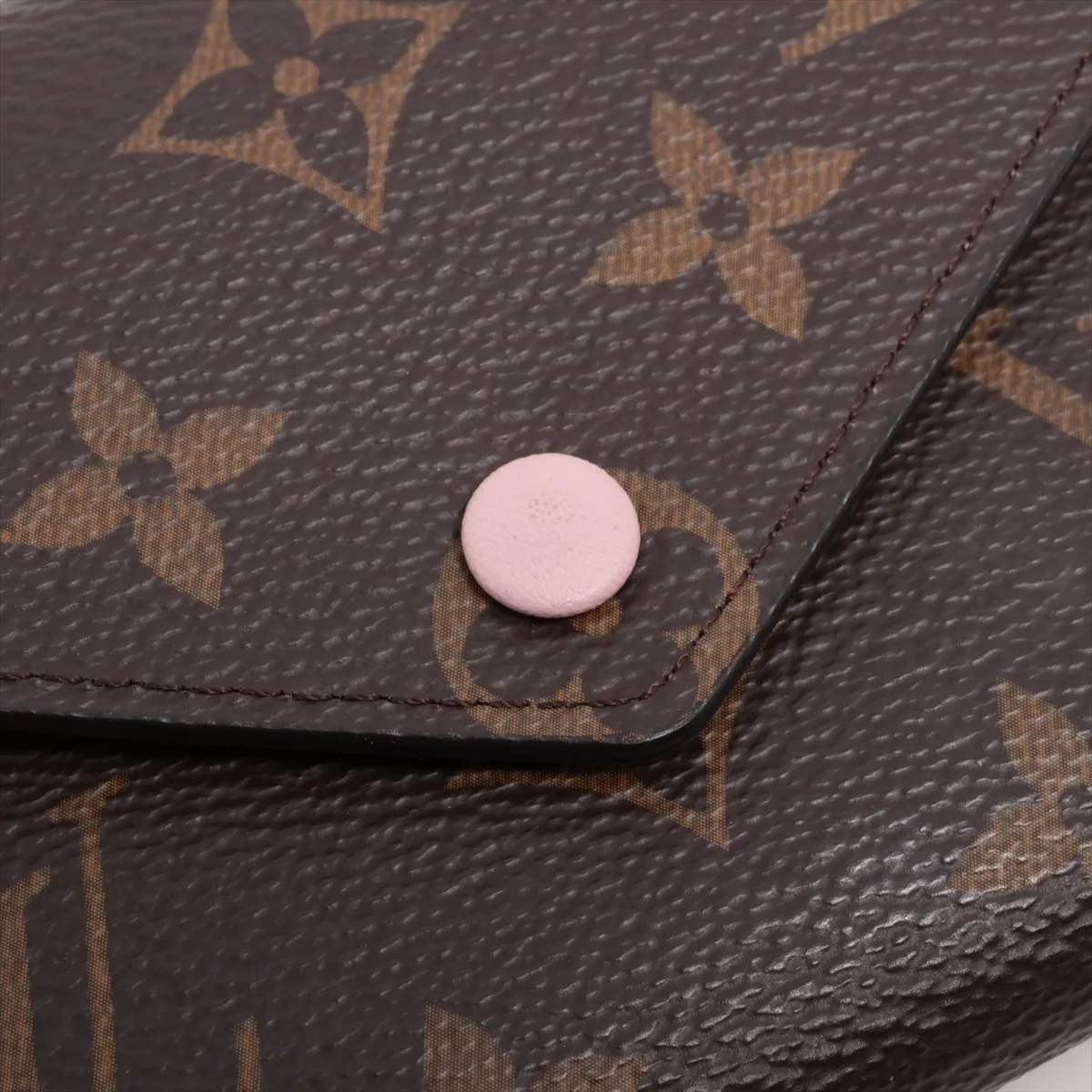 Monogram Portefeuille Victorine M62360 SF5109 Rose Ballerine Compact Wallet with Initial — view 9