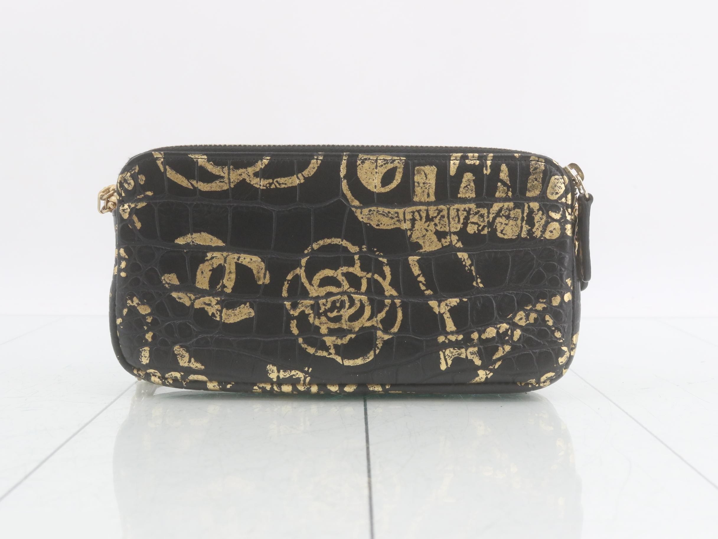 2.55 Crocodile Leather Chain Wallet — view 2